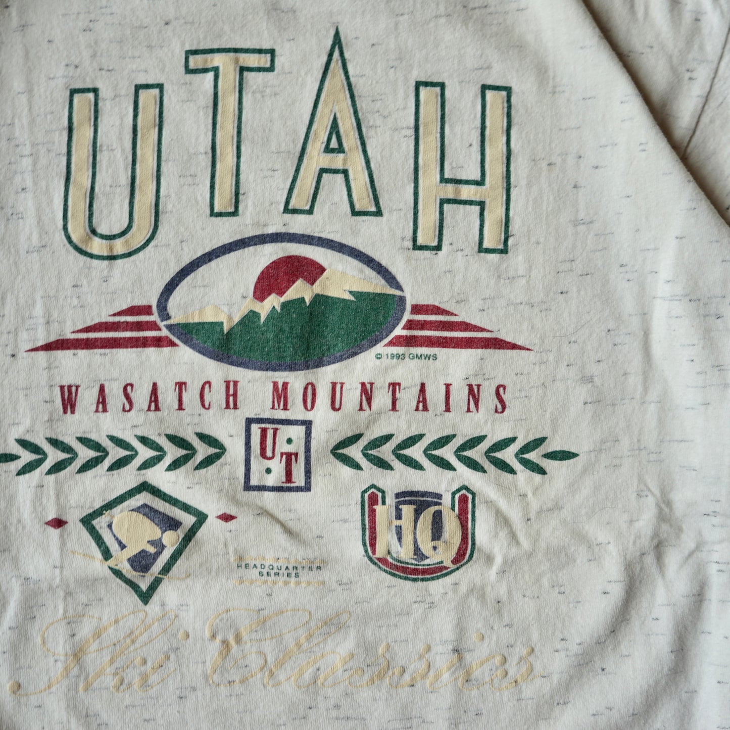 1993 Utah Wasatch Mountains Ski Classics Tee Size M