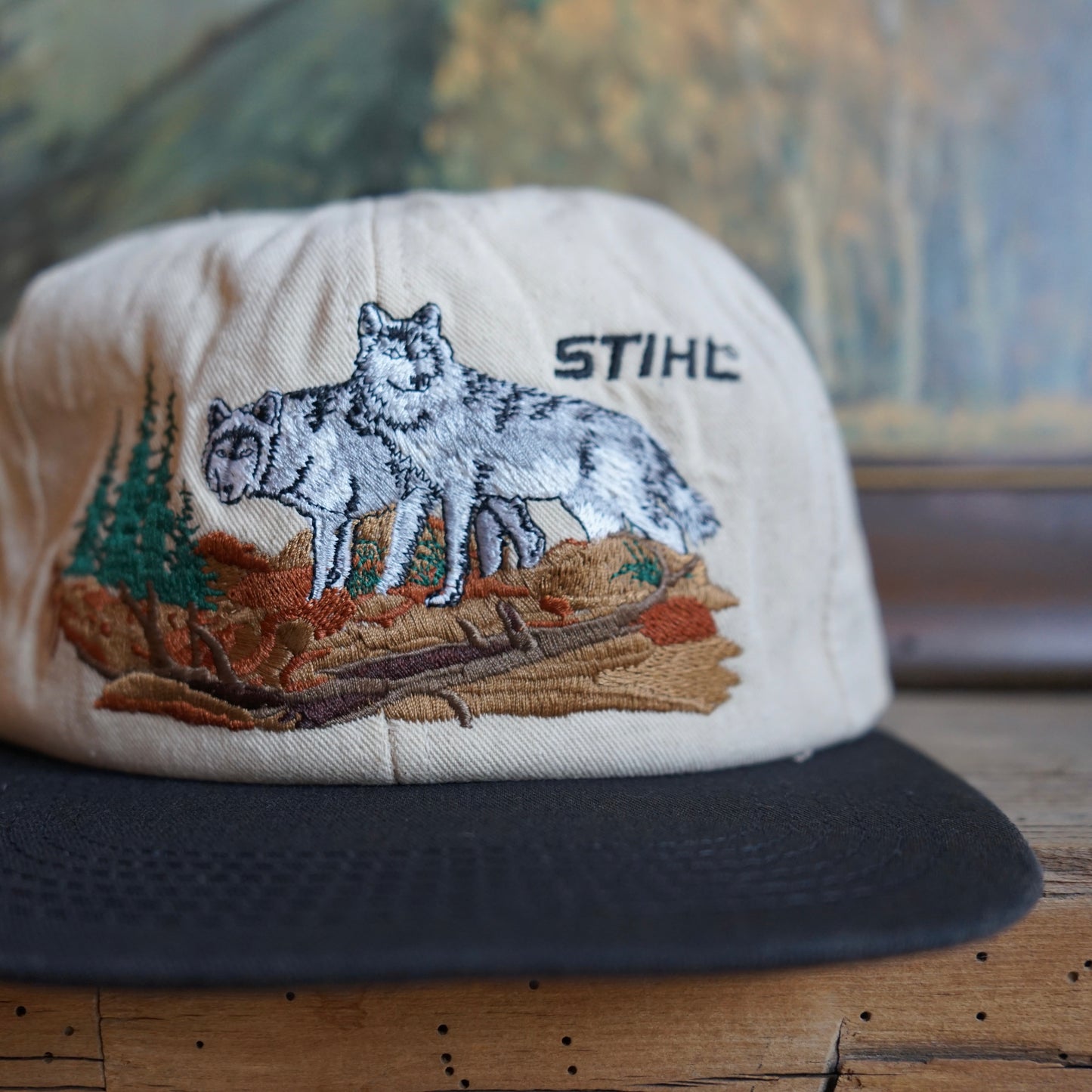 Vintage 2000 Wolf Stihl Hat