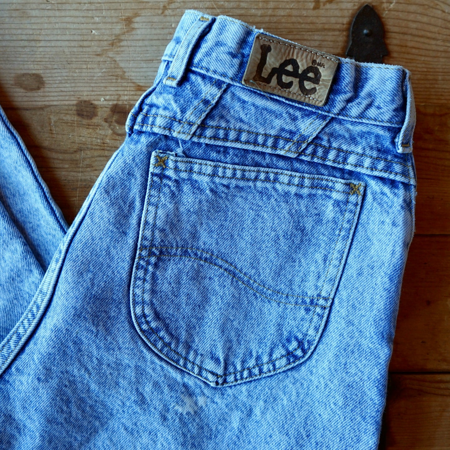 Vintage Tapered Acid Wash Womens Lee Jeans Size 10 Petite