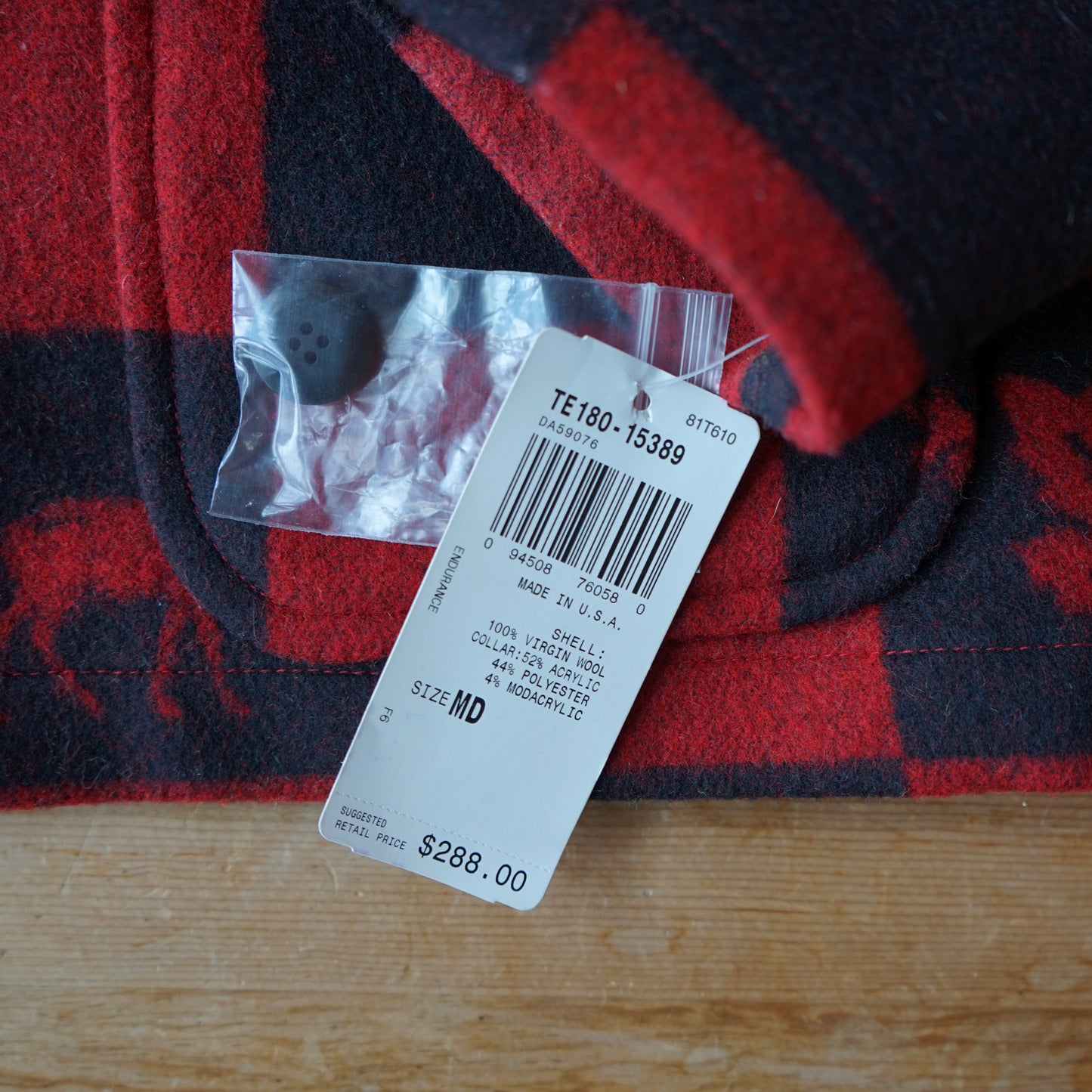 Vintage NWT Pendleton Checkered Wildlife Coat Size M