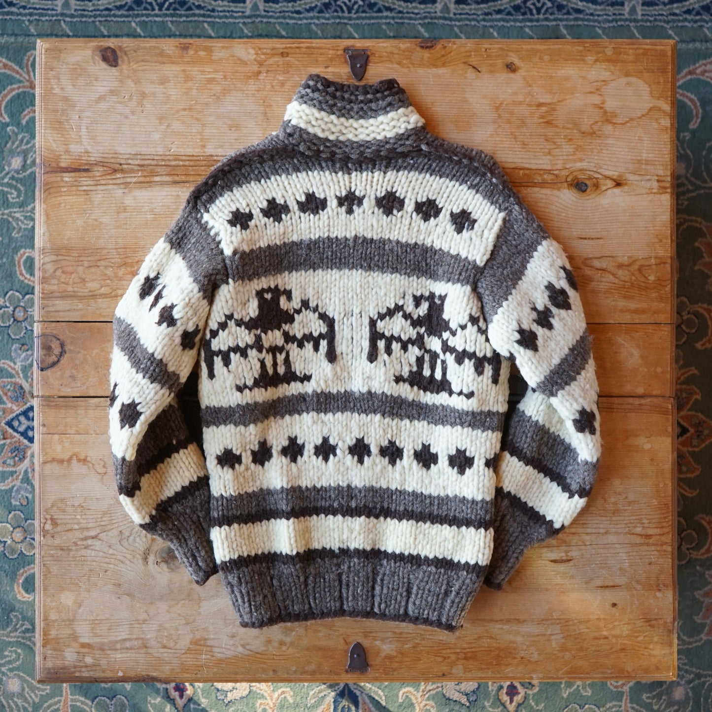 Vintage Genuine Cowichan Thunderbird Sweater Size XS/S