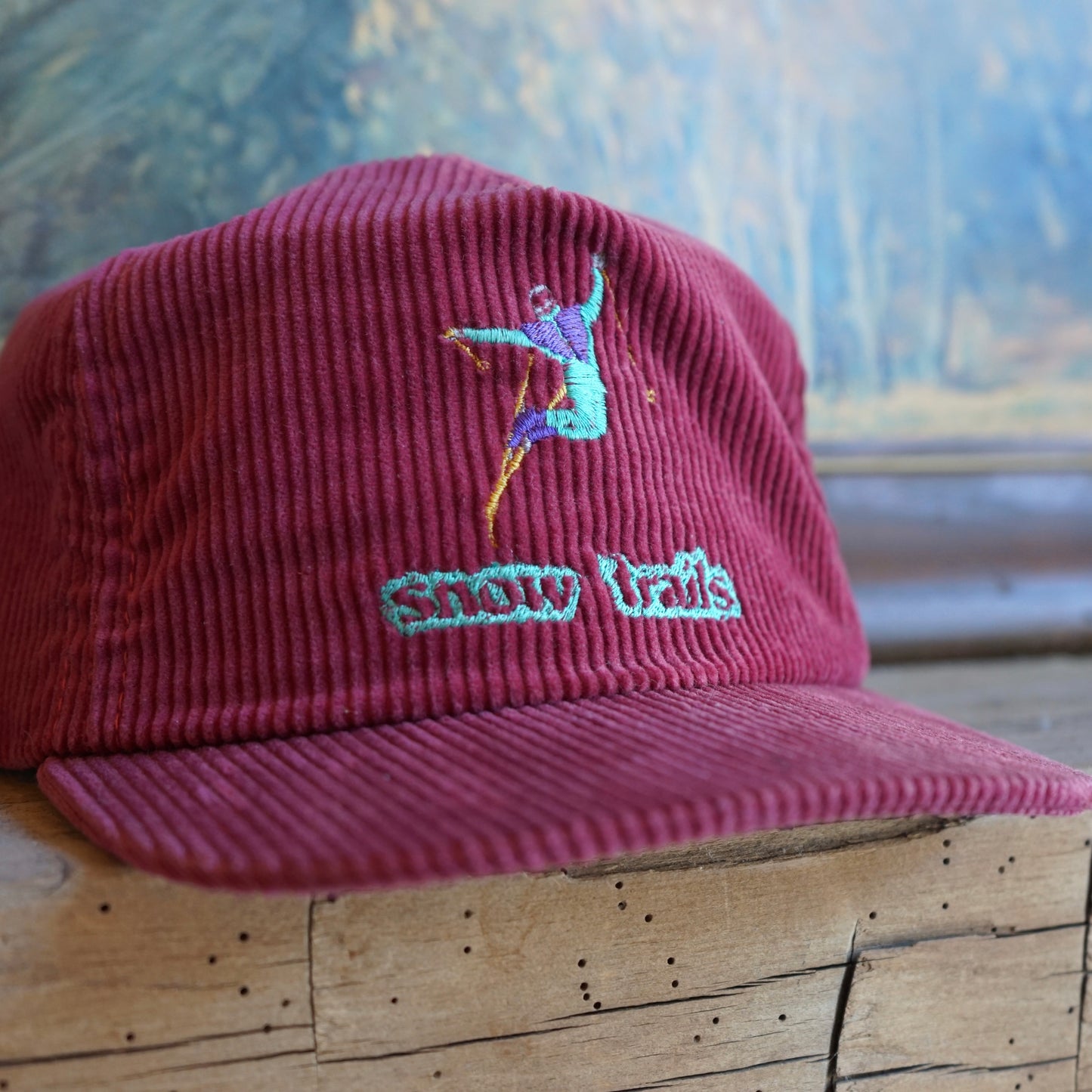 Vintage Snow Trails Ski Hat