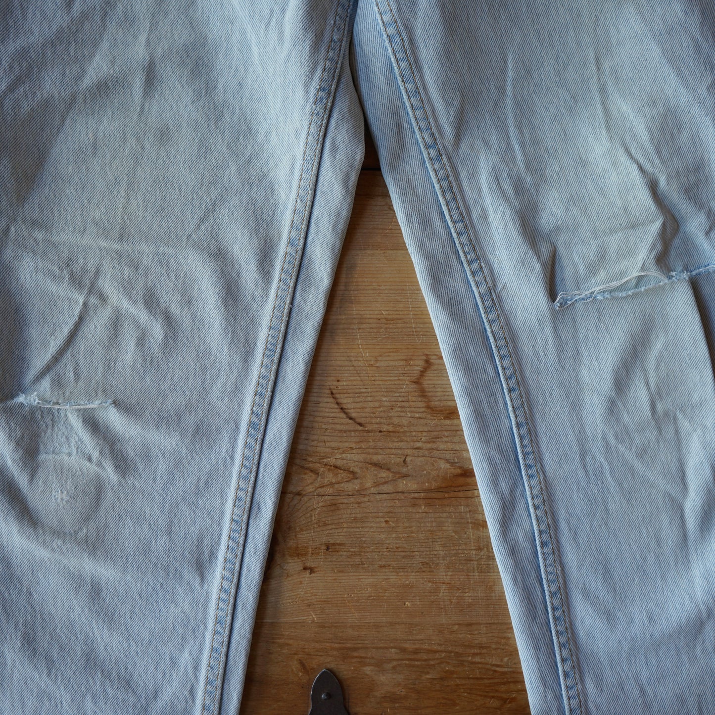 Vintage 551 White Washed Levis Size 10 Med