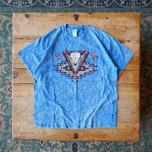 Acid Wash Arizona Puffer Paint Tee Size XL