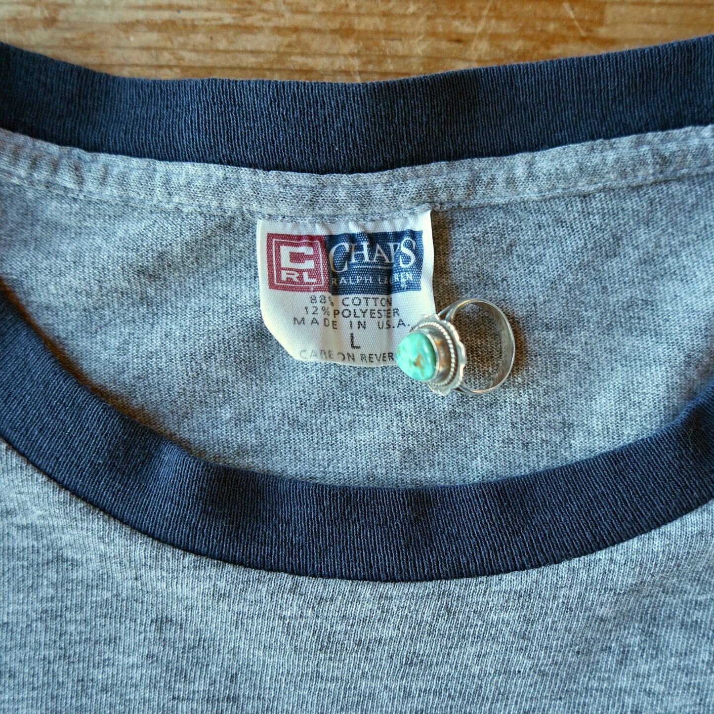 Vintage Faded Chaps Ralph Lauren Tee Size L