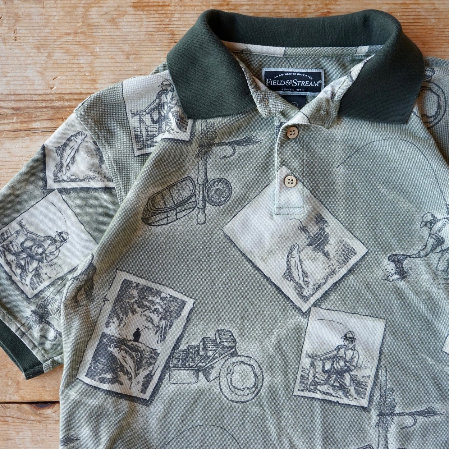 Field & Stream Fishing Polo Size M