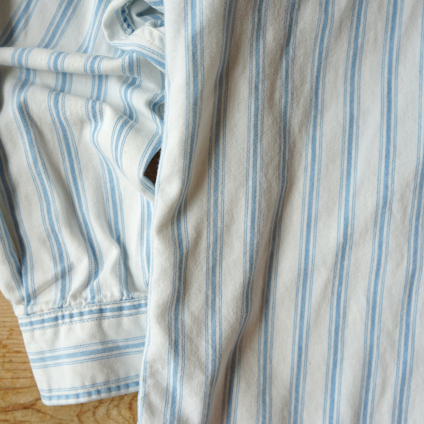 Vintage 90s Nautica Chambray Striped Button Up Size M/L