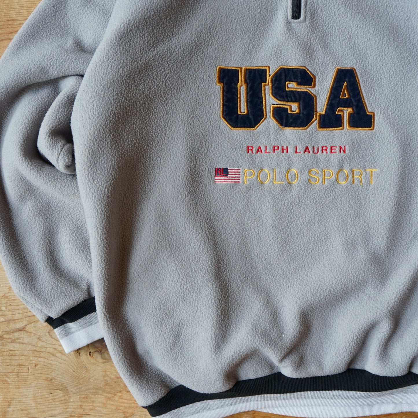 Vintage POLO Ralph Lauren Quarter Zip Fleece Size L/XL
