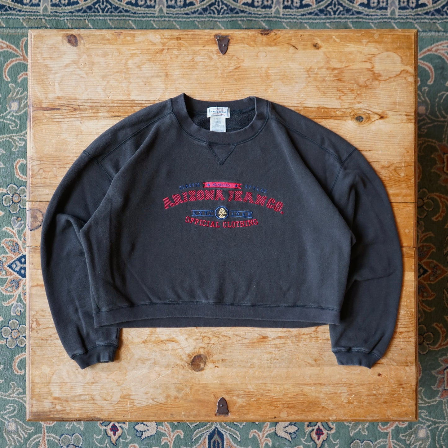 Vintage Arizona Jeans Co Cropped Sweatshirt Size L
