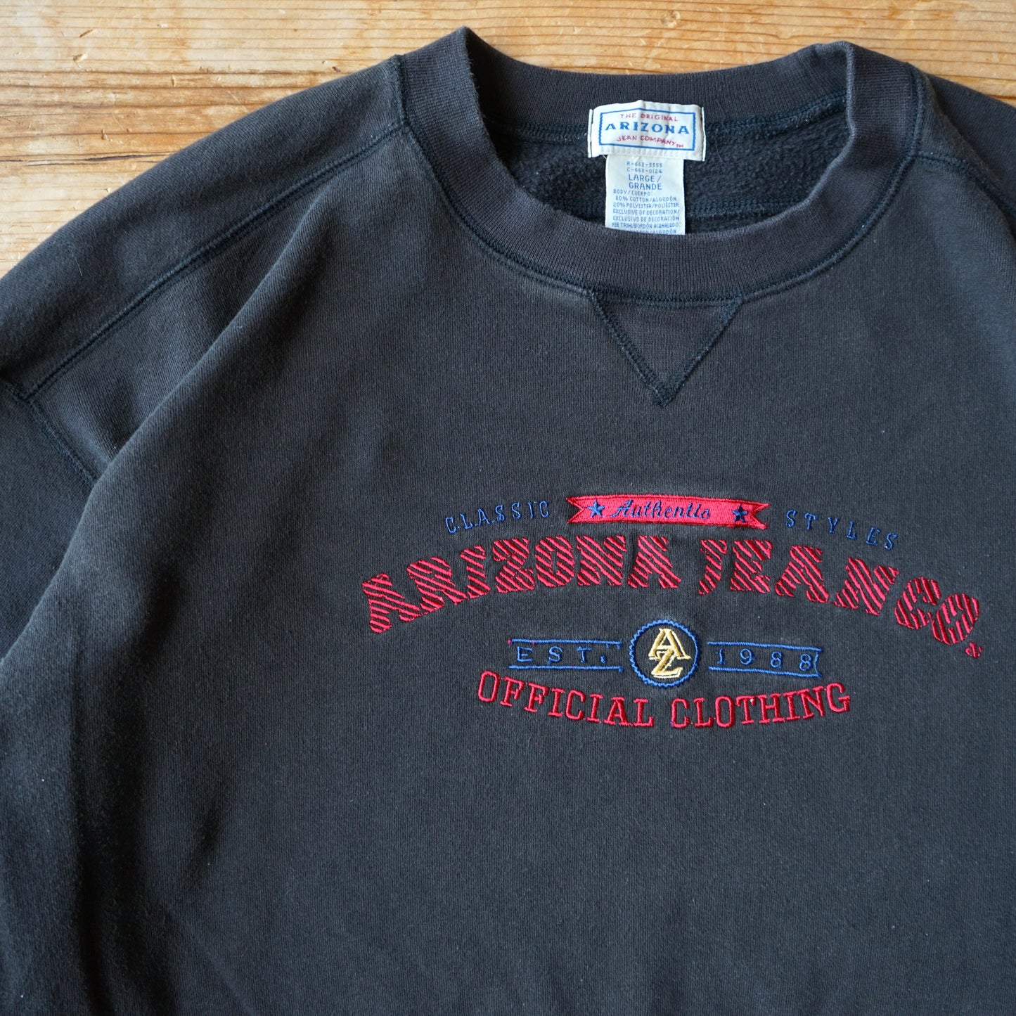 Vintage Arizona Jeans Co Cropped Sweatshirt Size L