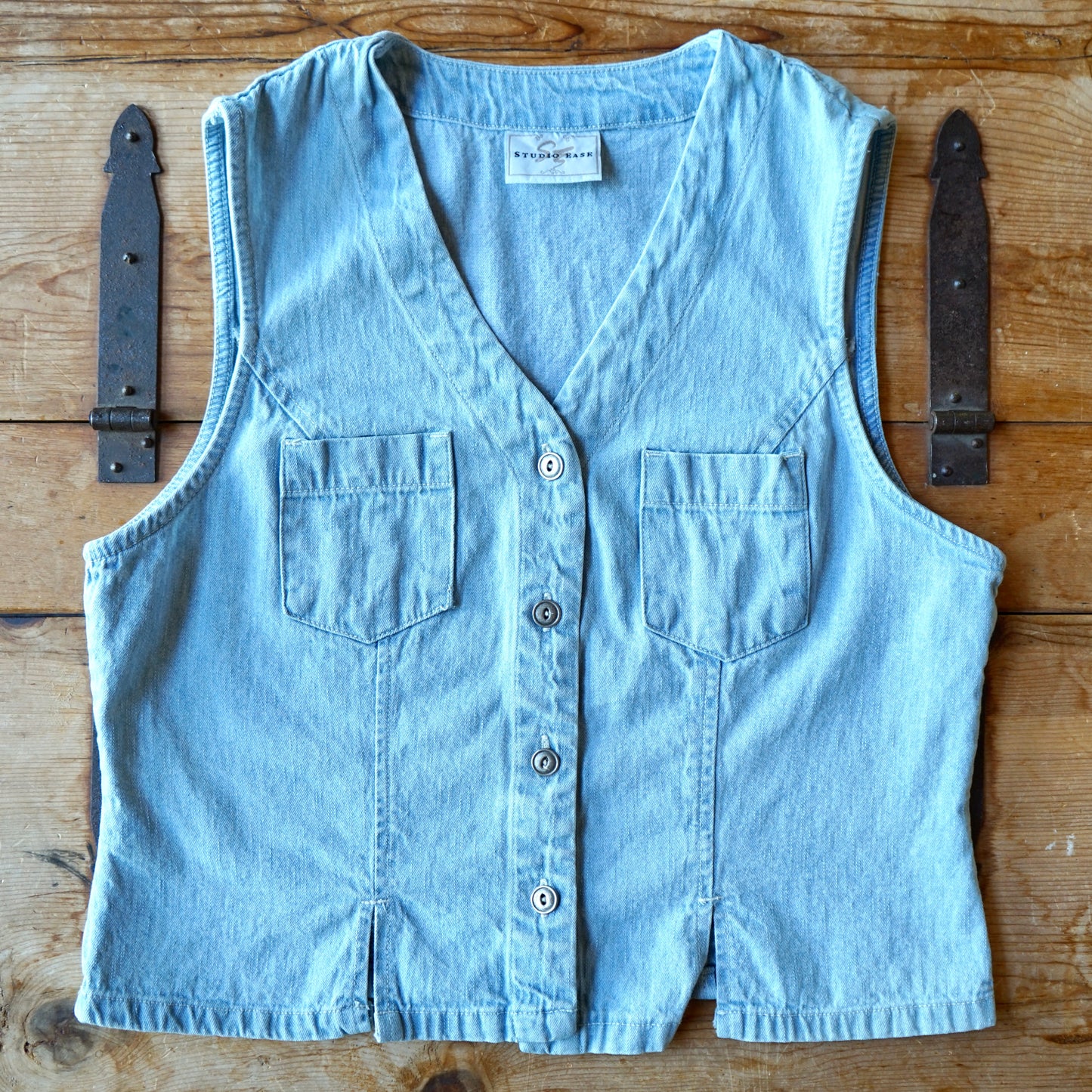 Vintage Studio Ease Faded Denim Tank Size M/L