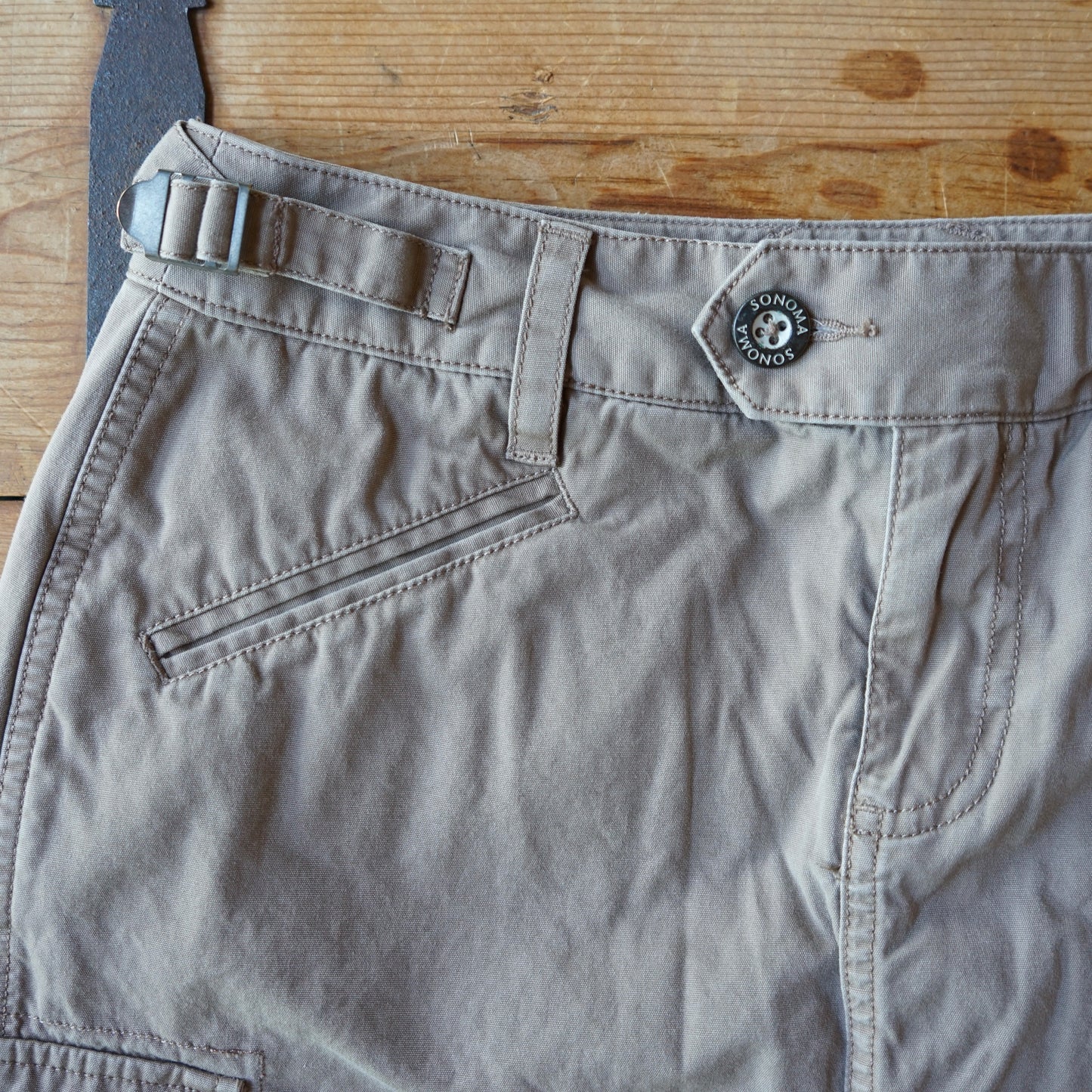 Sonoma 100% Cotton Safari Skort Size 6
