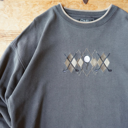 Vintage Croft & Borrow Sport Golf Sweatshirt Size XL