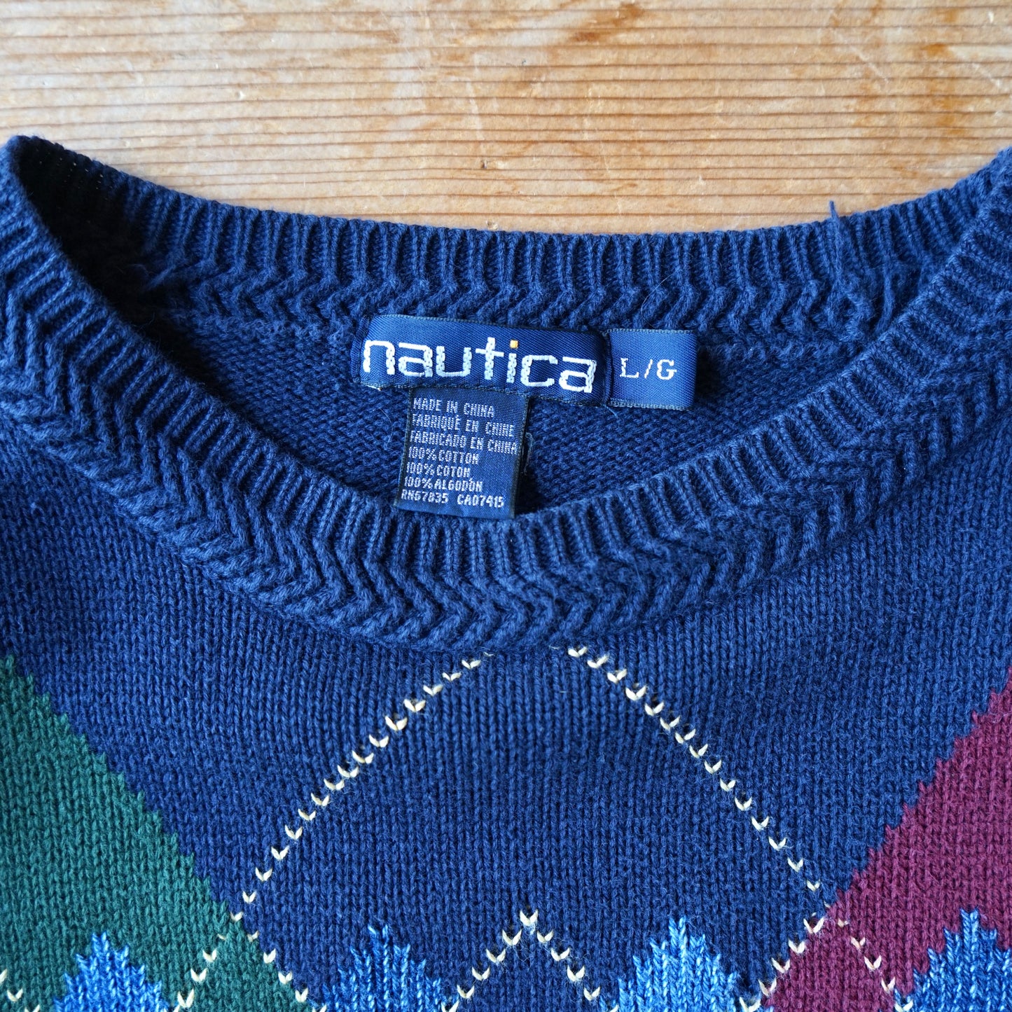 Vintage Nautica Golf Sweater Size L
