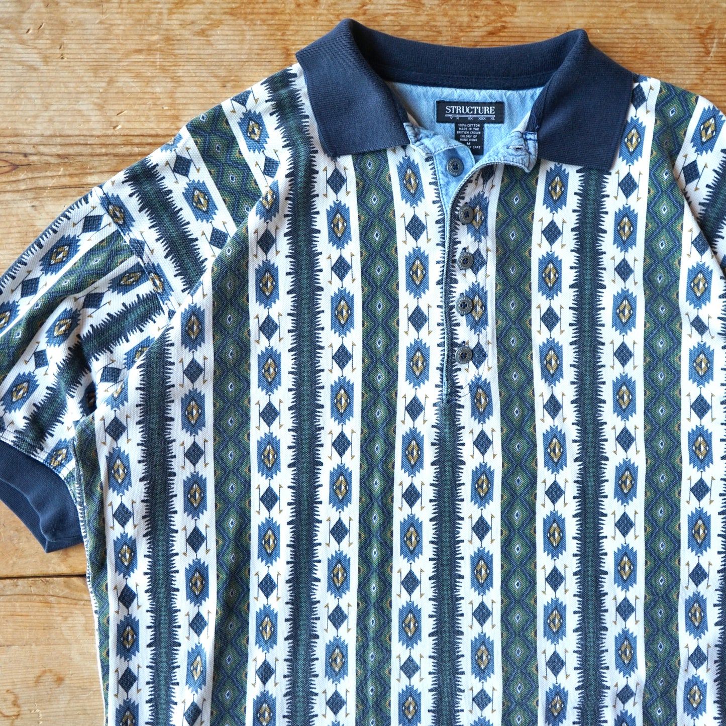 Vintage Structure Golf Polo Size M