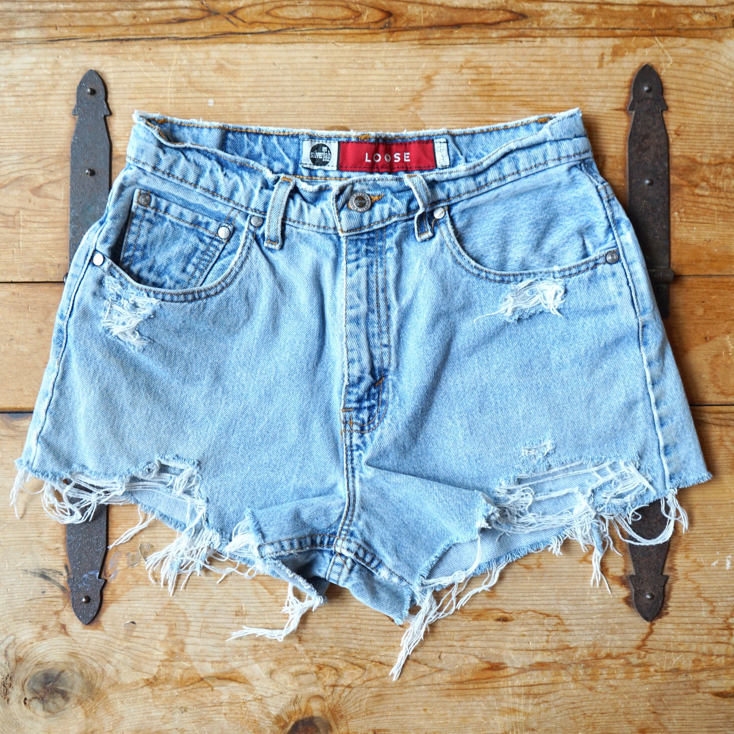Vintage Distressed Levis Silver Tab Shorts
