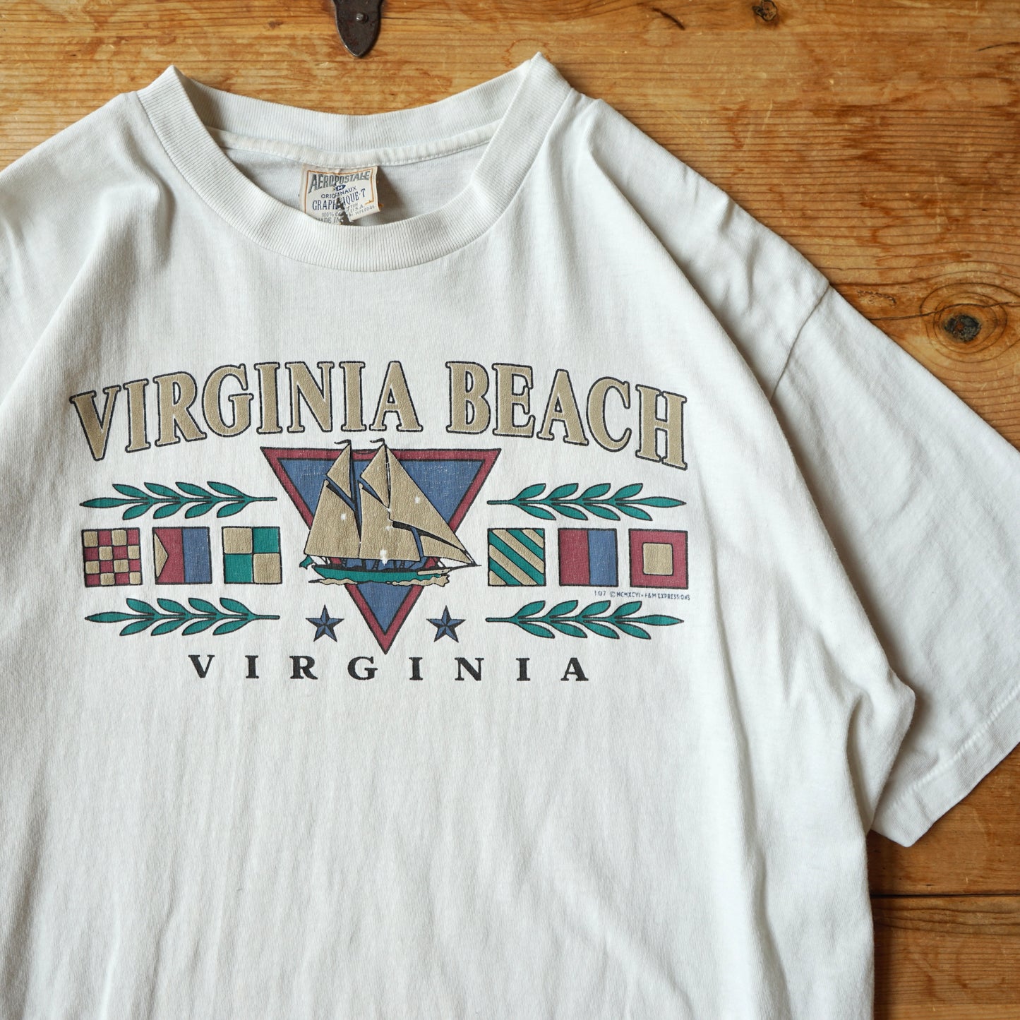 Vintage Virginia Beach Tee Size M/L