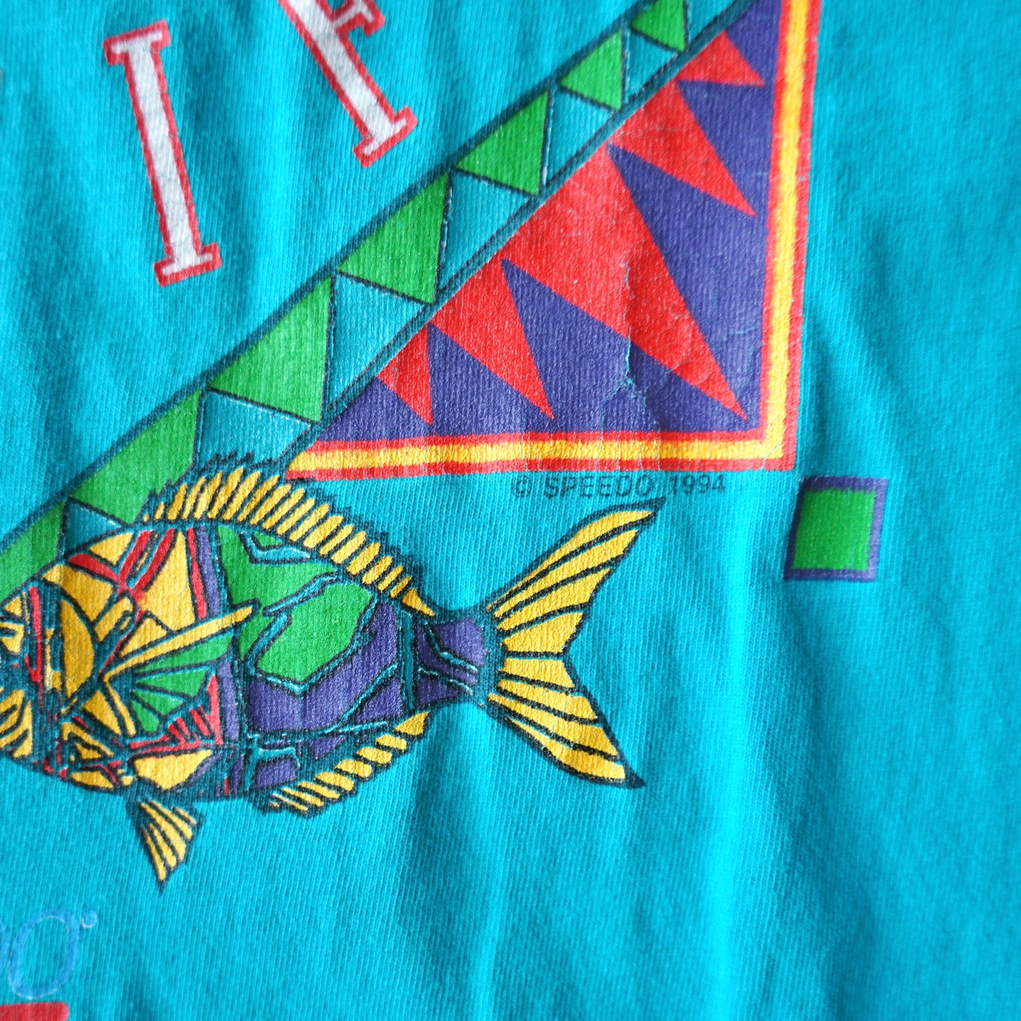 Vintage Water is Life Speedo Tee Size M