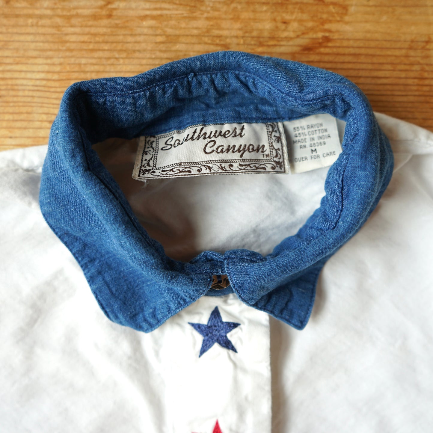 Vintage Southwest Canyon Americana Western Button Up Size M