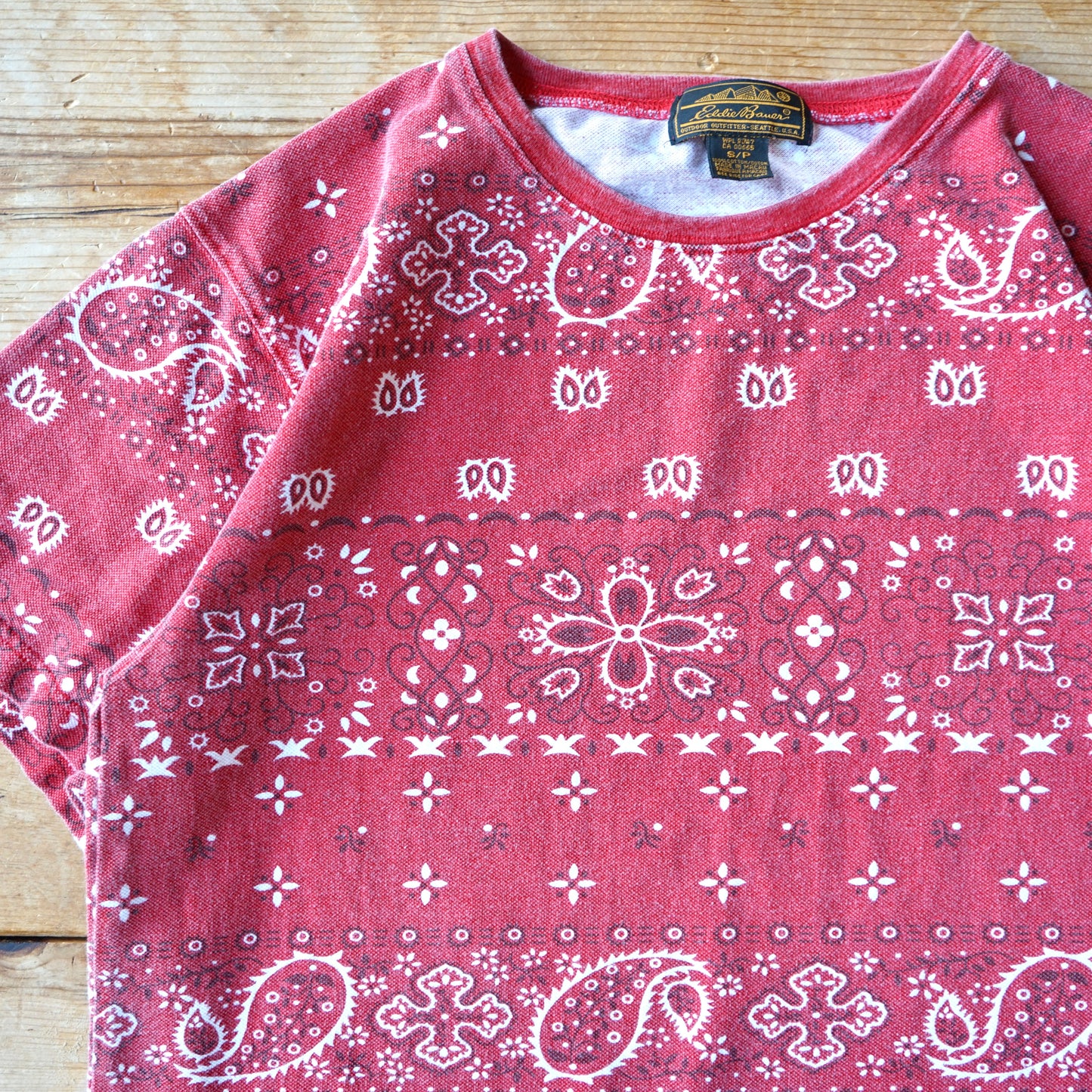 Vintage Eddie Bauer Paisley Western Shirt Size S/M