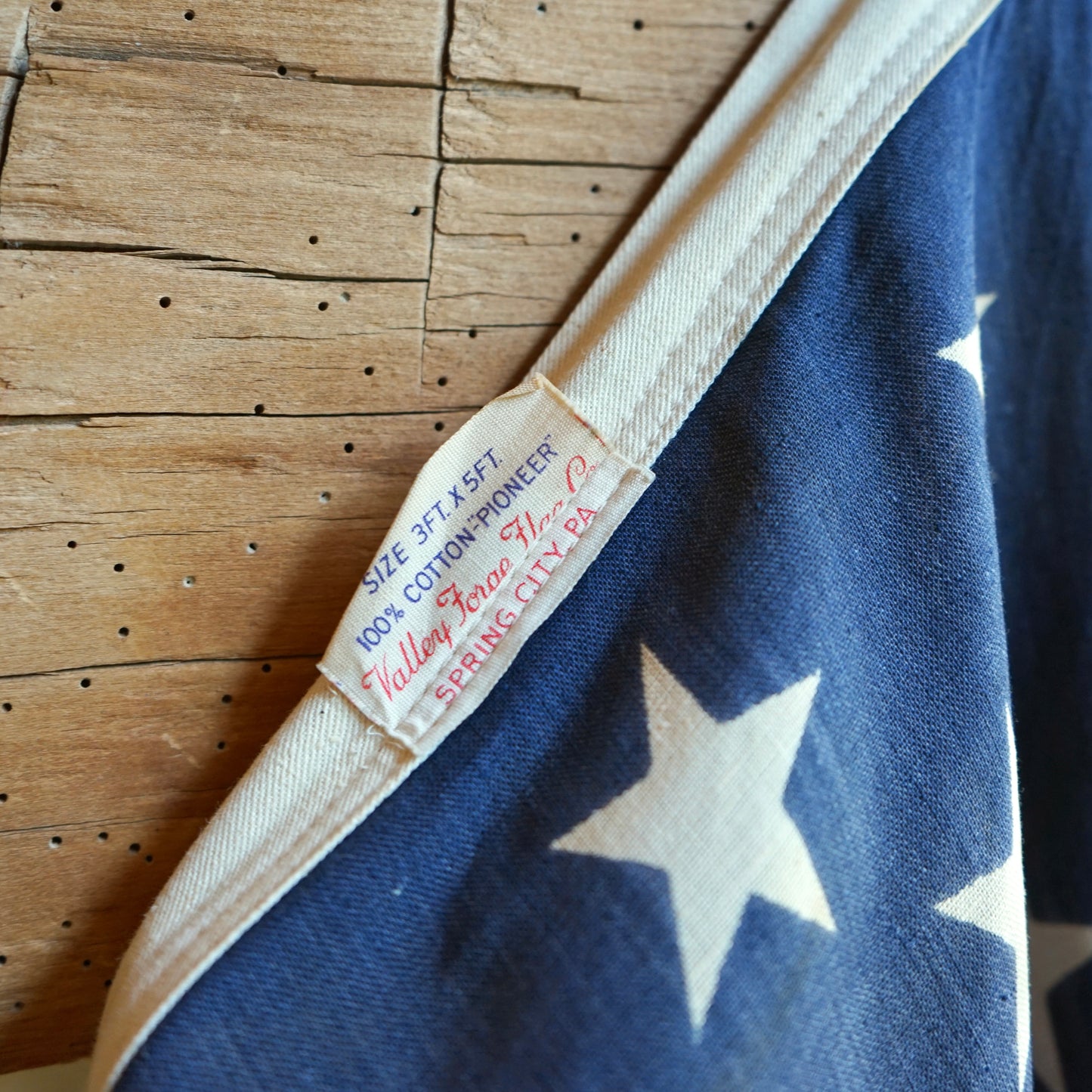 Vintage Valley Forge Flag Co 100% Cotton- "Pioneer" 3x5ft