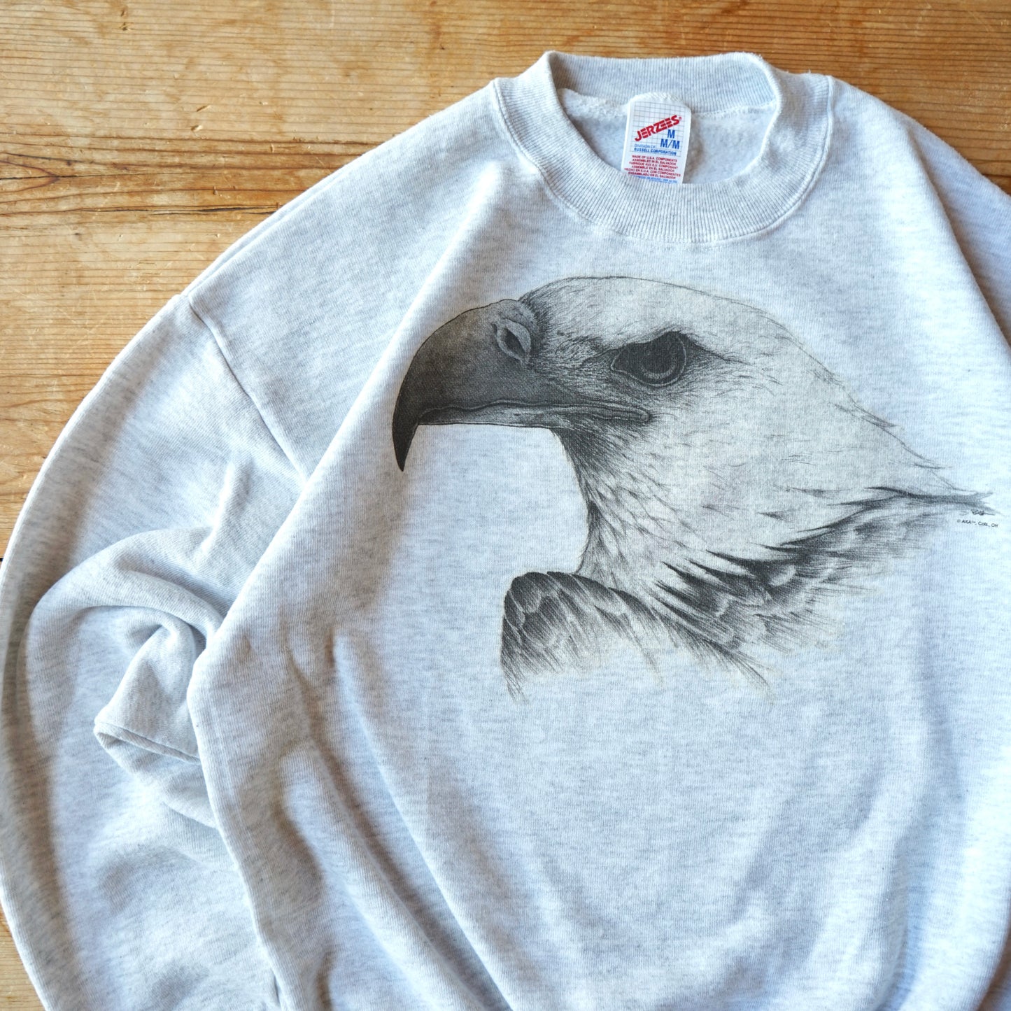 Vintage Gray Eagle Sweatshirt Size M