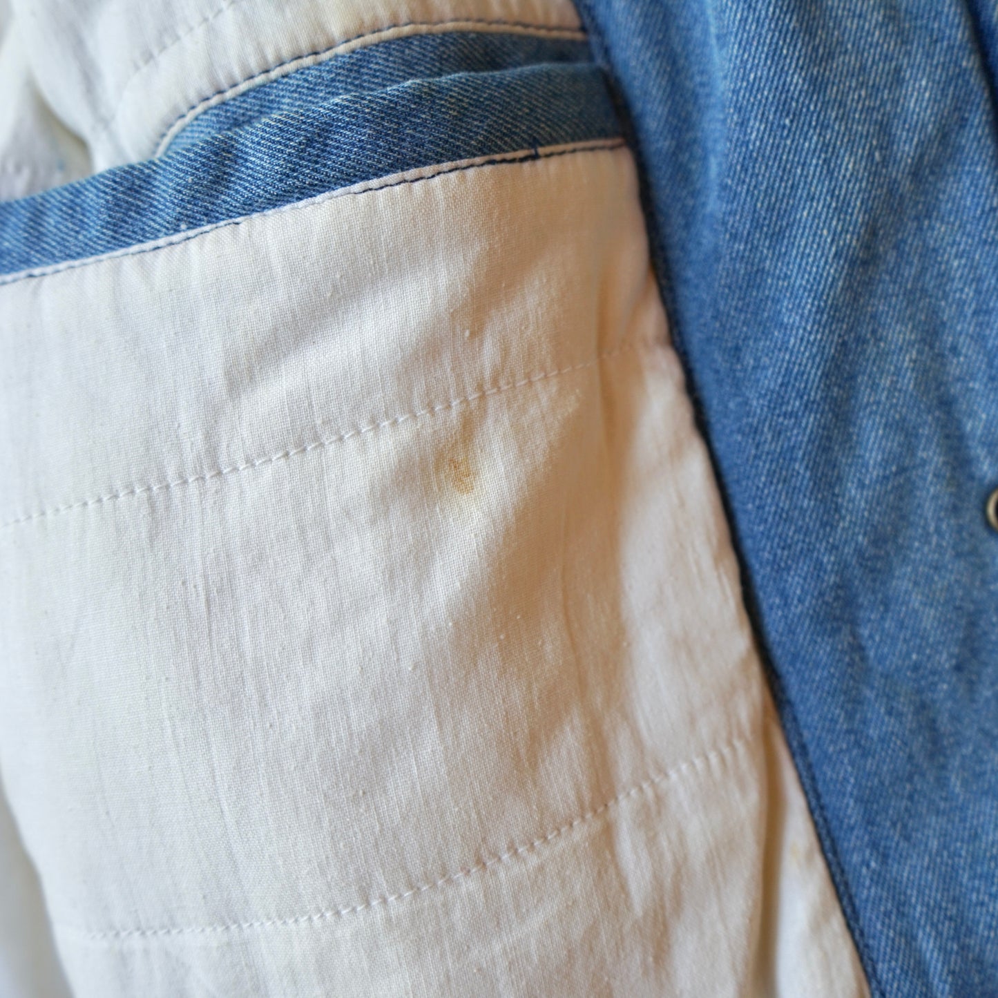 Vintage Denim & Leather Arizona Jean Company Bomber Jacket Size M/L
