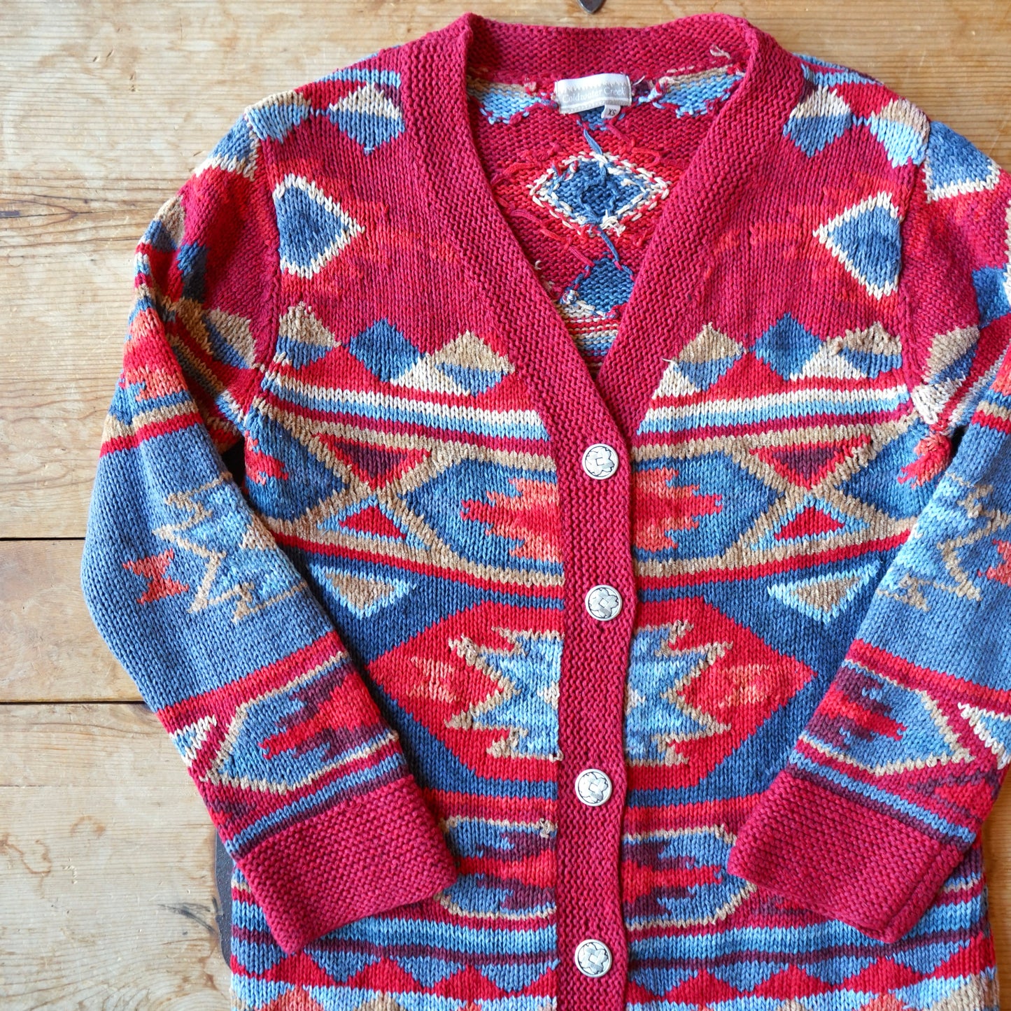 Vintage Coldwater Creek Heavyweight Silk Cardigan Button Up Size XS/S