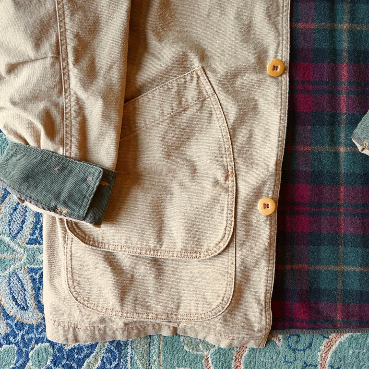 LL Bean Barn Chore Jacket With Liner Size XL Tall