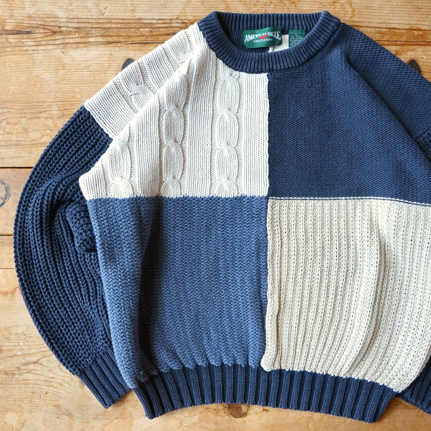Vintage American Eagle Chunky Heavyweight Knit Sweater Size M/L