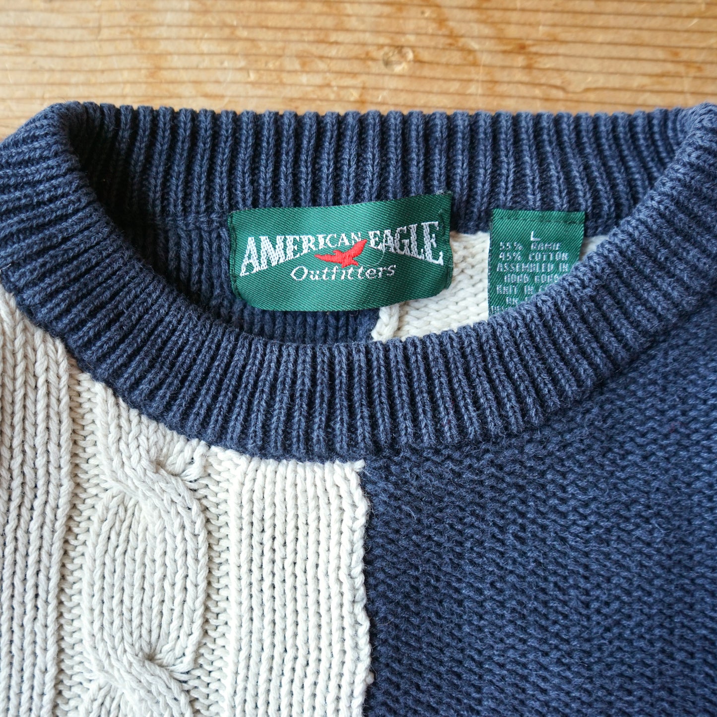 Vintage American Eagle Chunky Heavyweight Knit Sweater Size M/L