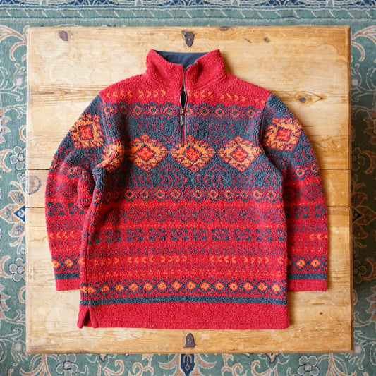Vintage Marsh Landing Fleece Quarter Zip Size M