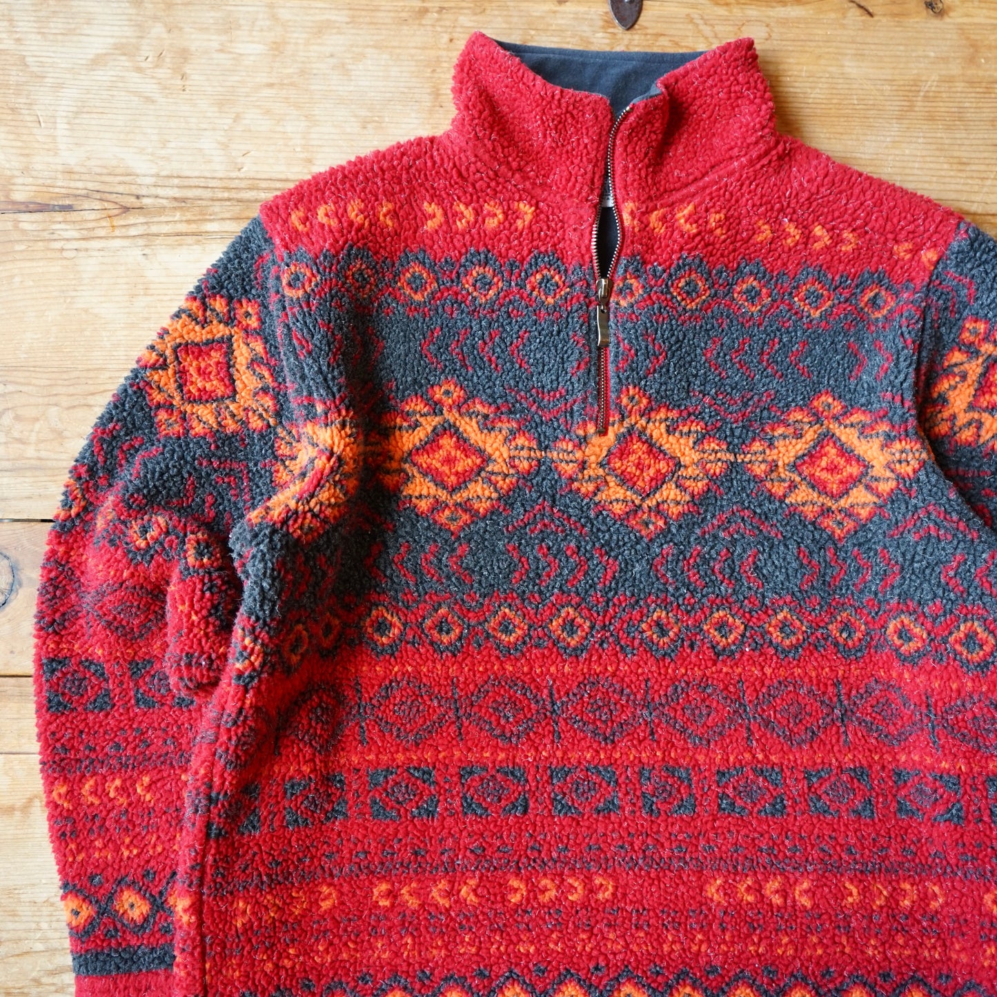 Vintage Marsh Landing Fleece Quarter Zip Size M
