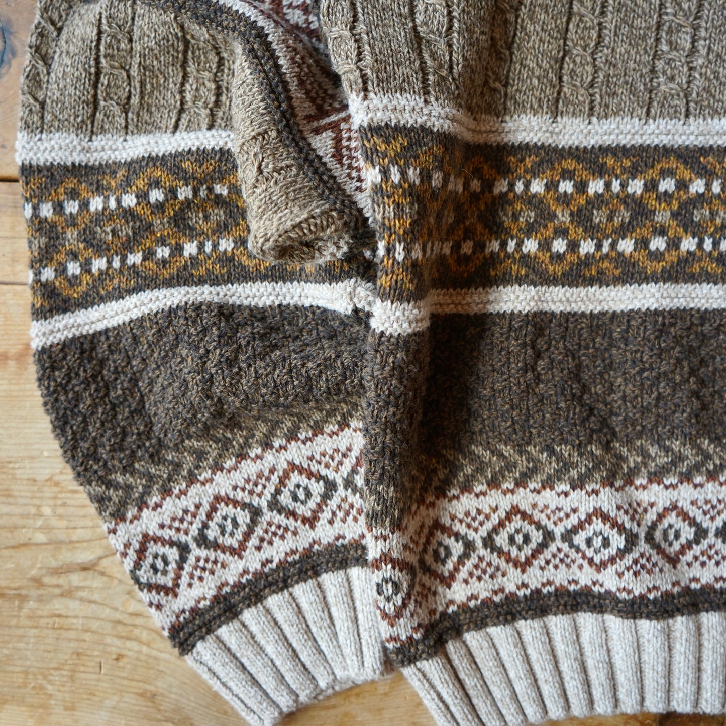 Vintage Croft & Barrow Neutrals Knit Sweater Size M/L