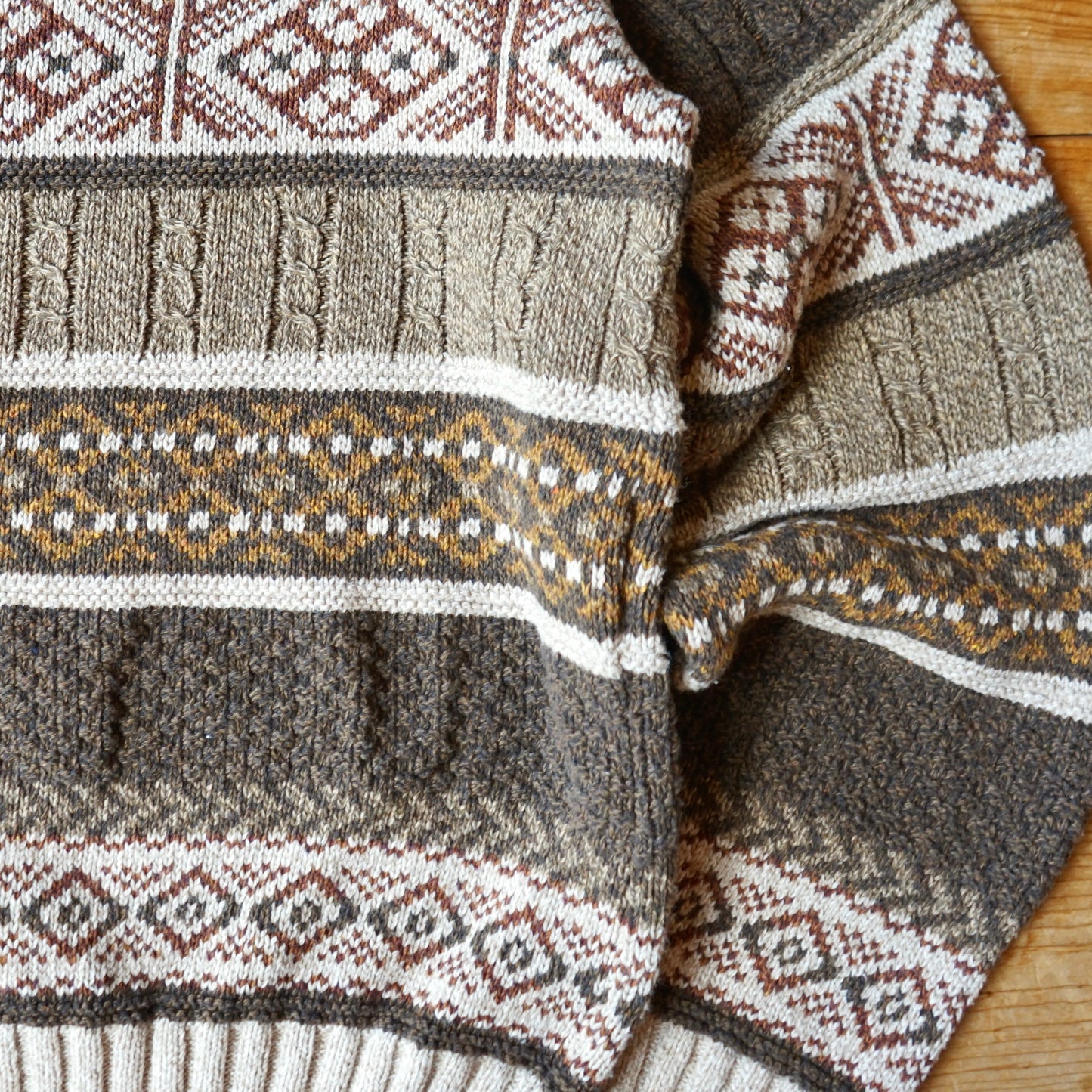 Vintage Croft & Barrow Neutrals Knit Sweater Size M/L