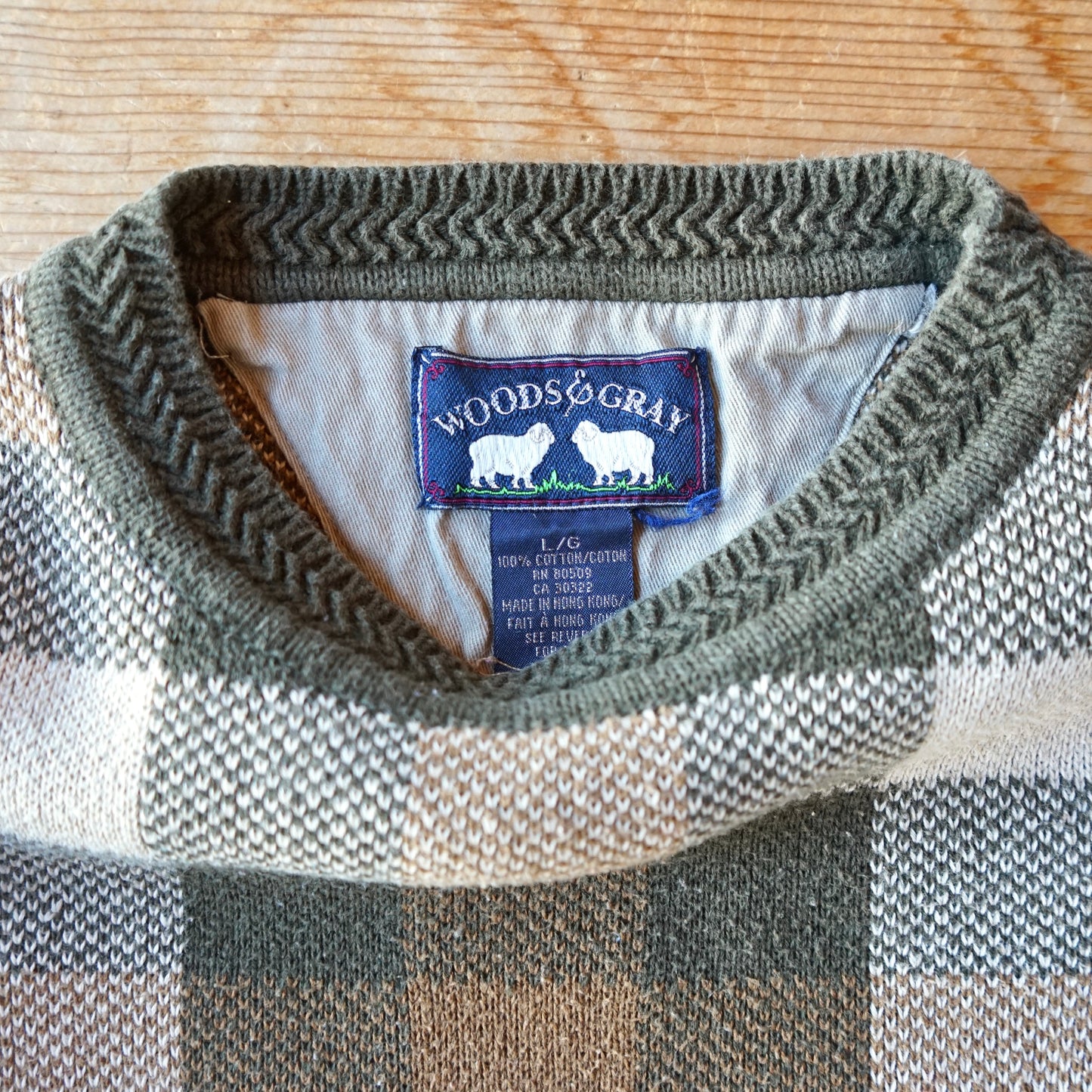Vintage Woods & Gray Heavy Weight Sweater Size L