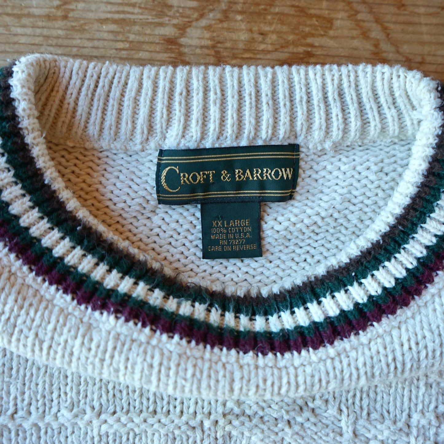 Vintage Croft & Barrow Mallard Sweater Size XXL
