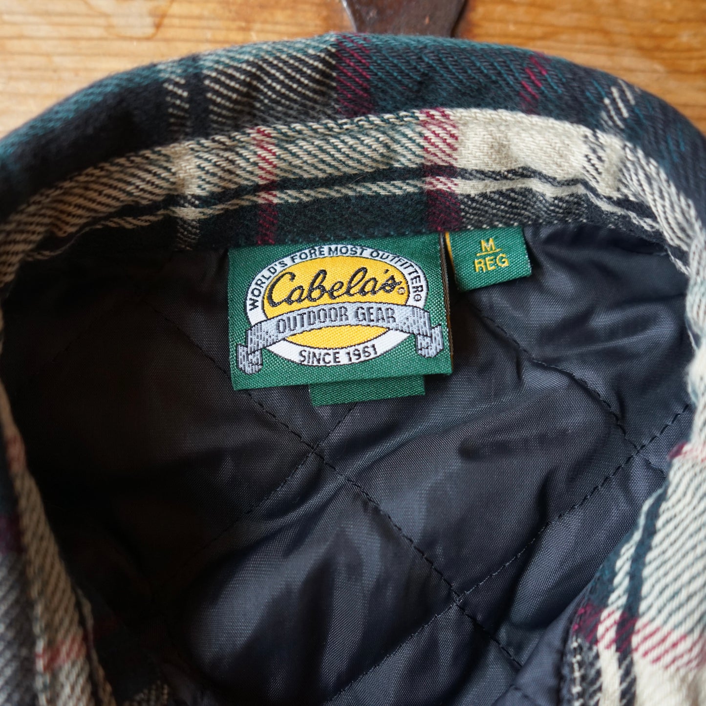 Vintage Cabelas Insulated Flannel Size M/L