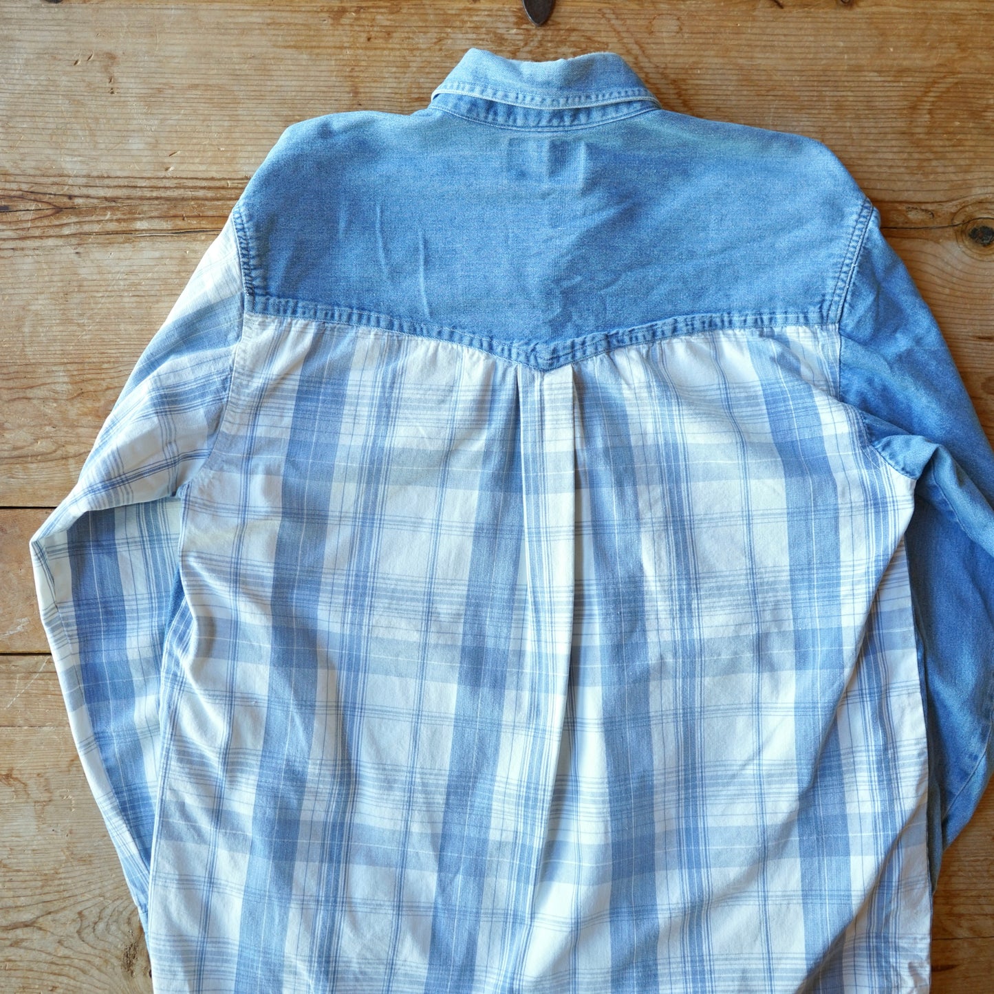 Vintage Ray Ban Flannel Denim Button Up Size M/L