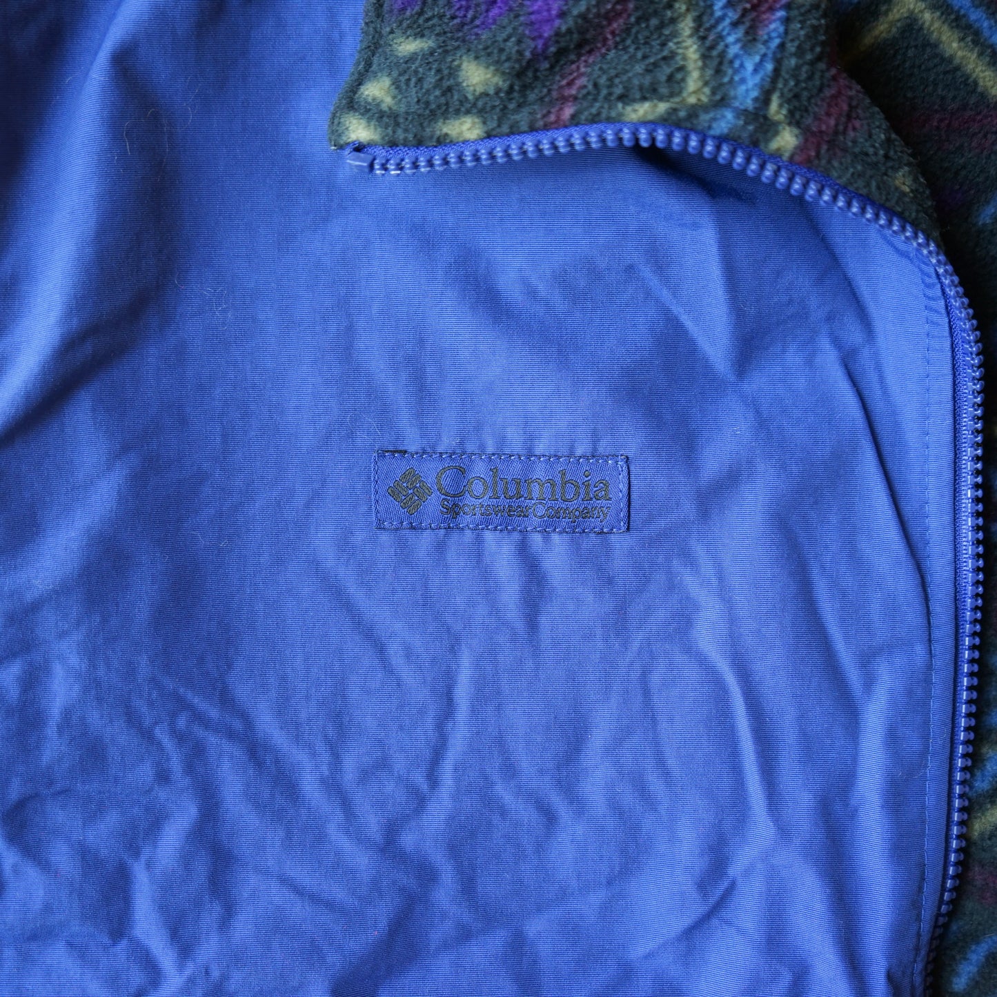 Vintage Reversible Columbia Fleece Zip Up Vest Size L/XL