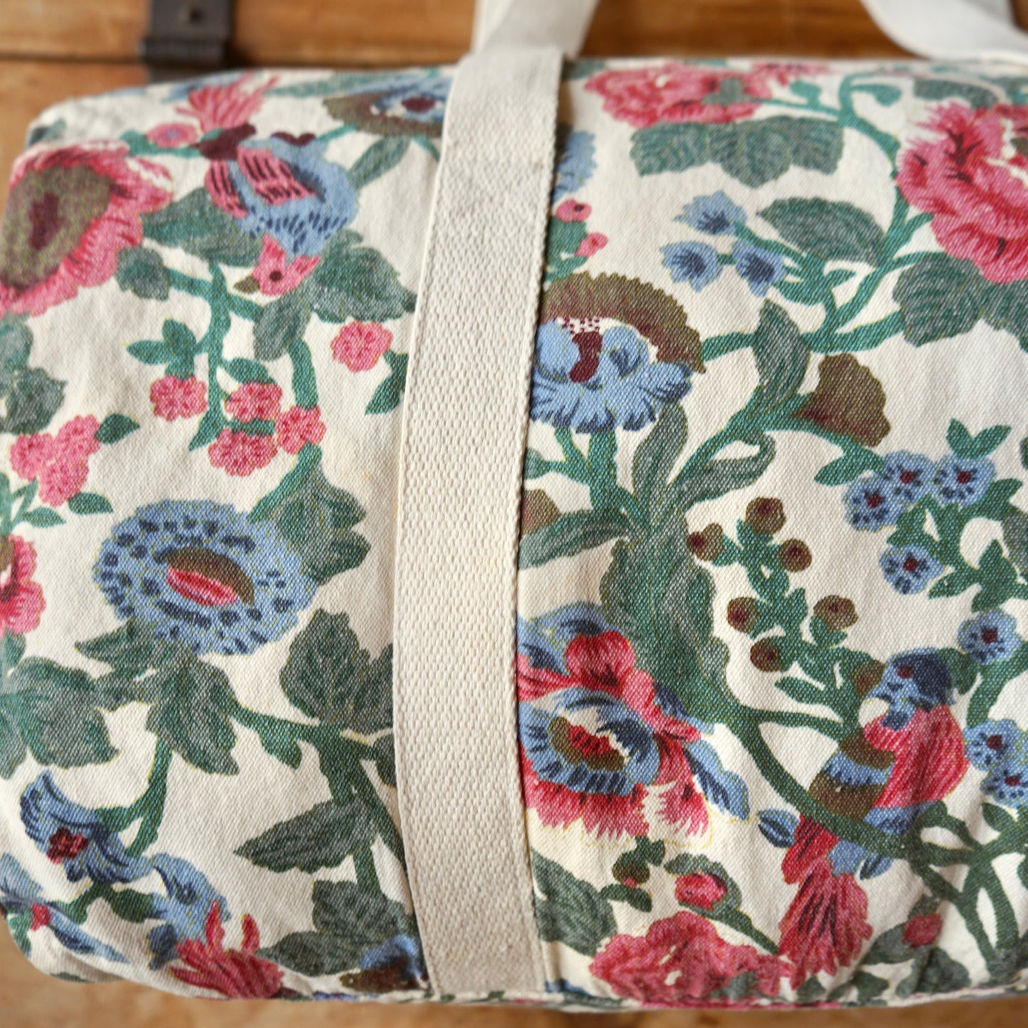 Vintage Floral Duffel Bag