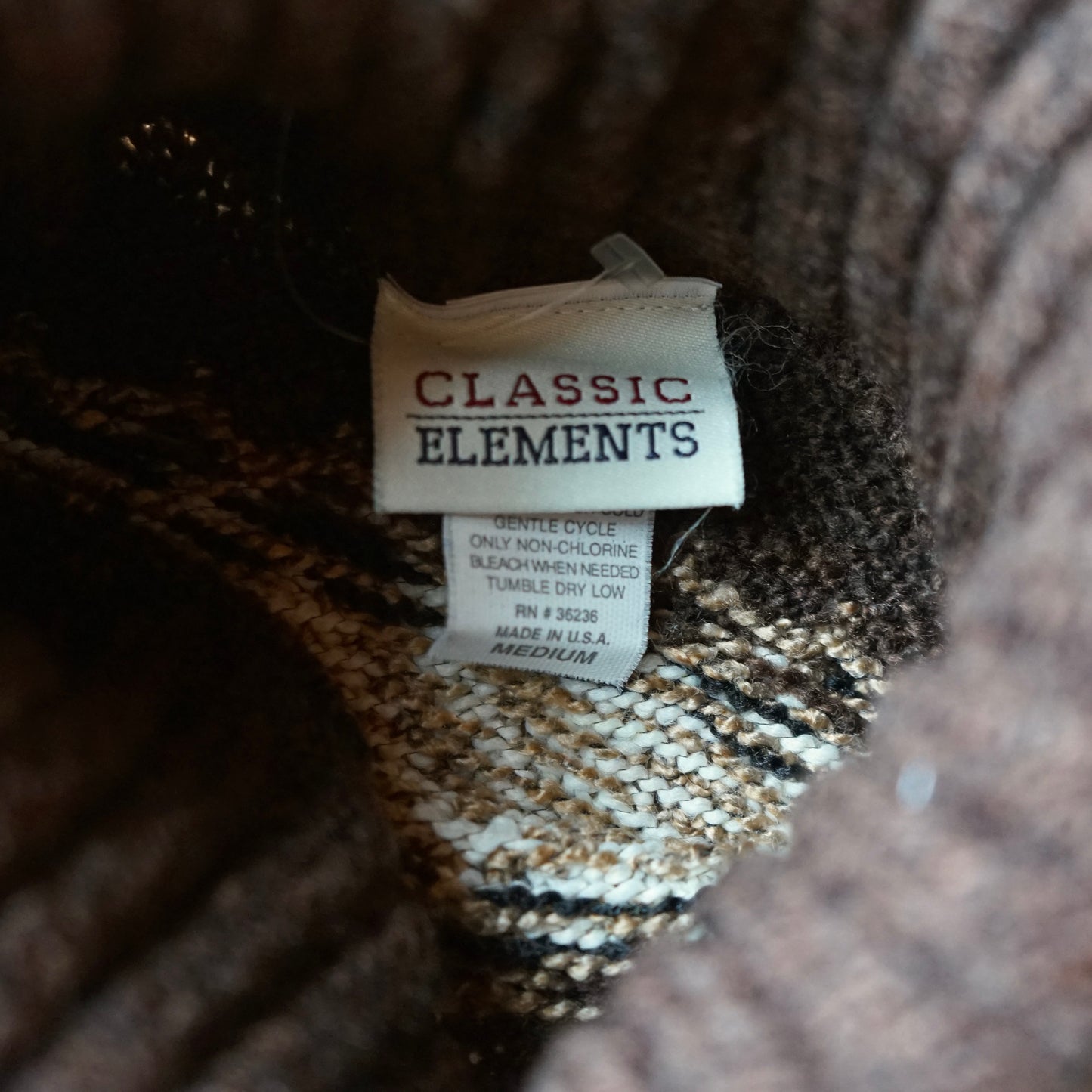Vintage Classic Elements Made in USA Sweater Size M