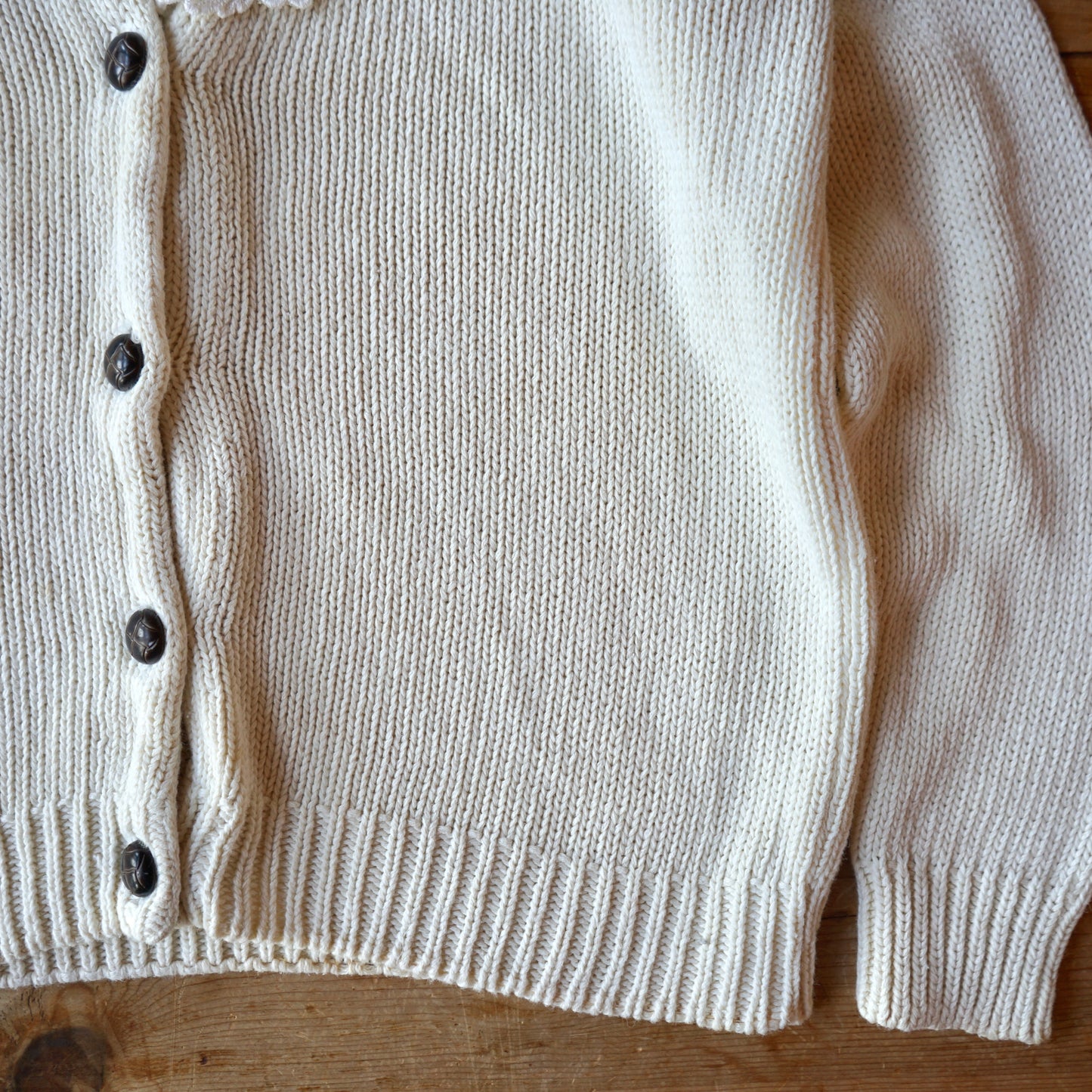 Vintage Claus Lace Collar Sweater Size S/M