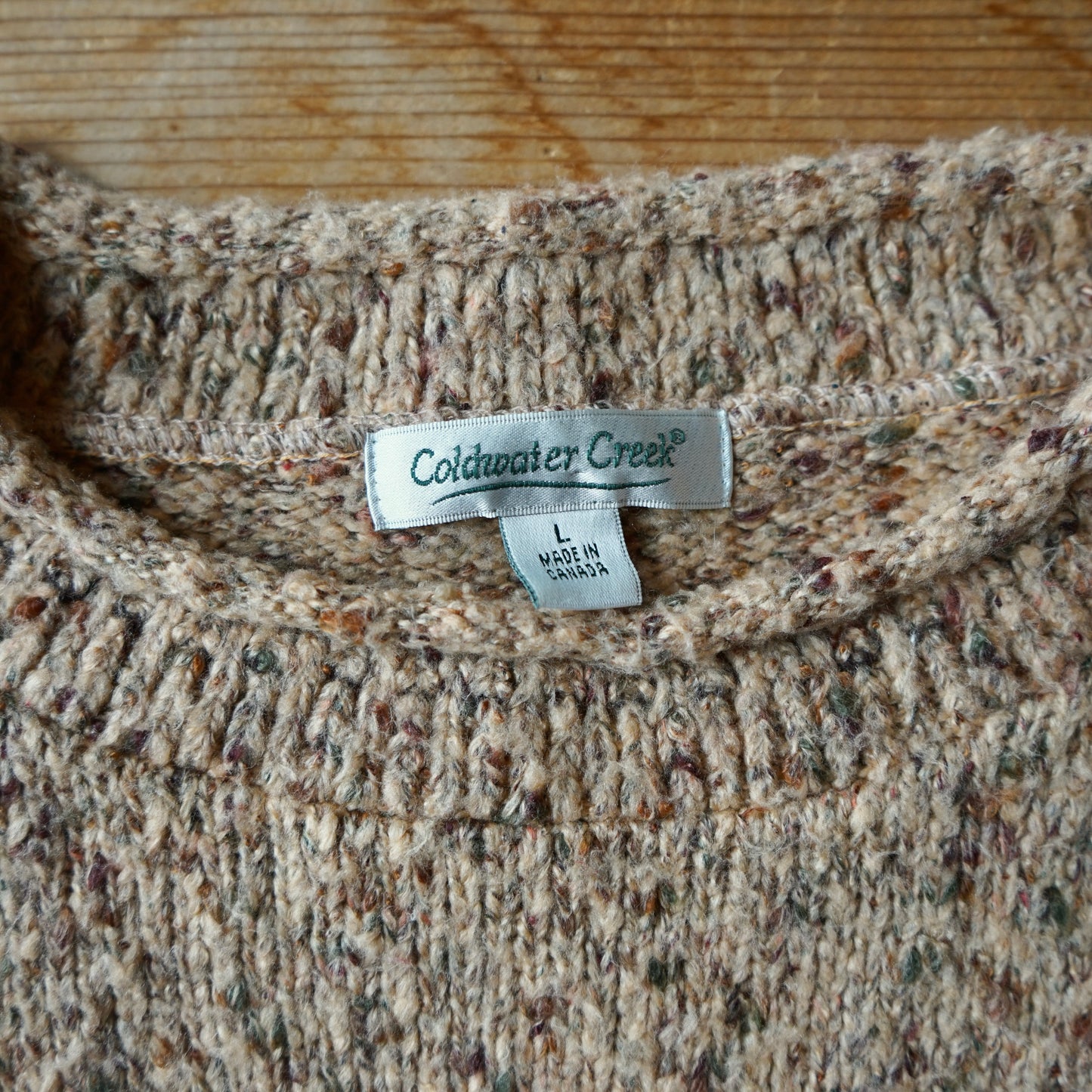Vintage Coldwater Creek Moose Sweater Size M/L