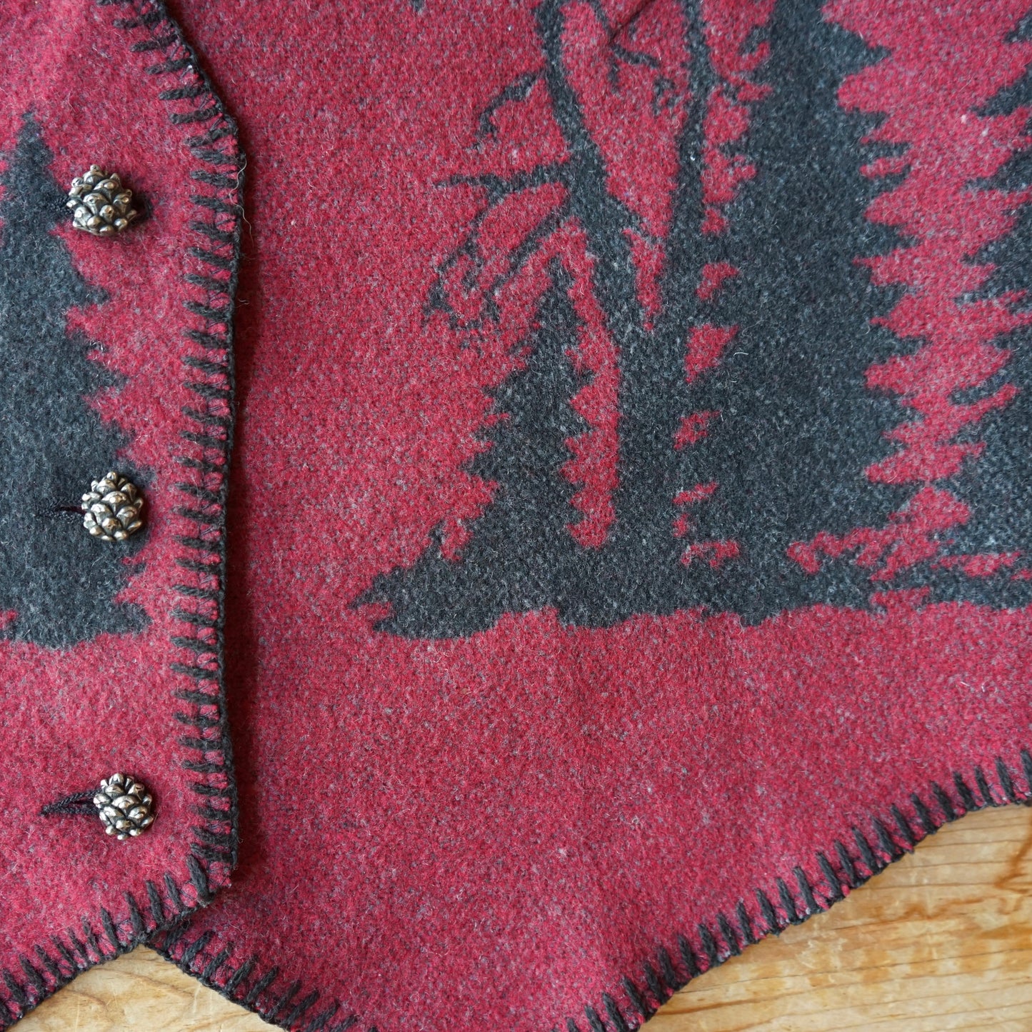 Vintage Wooded River Moose Vest