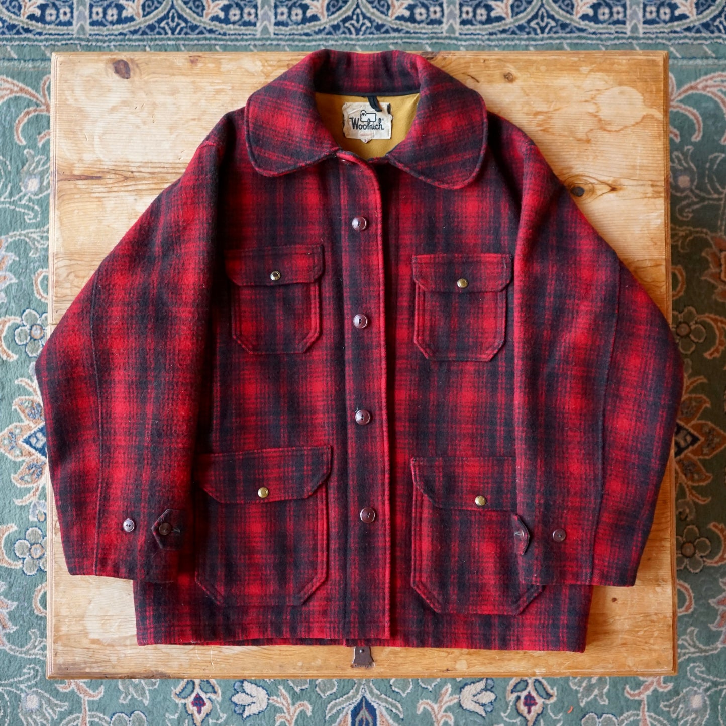 Vintage Woolrich Buffalo Plaid Hunting Set Size 46