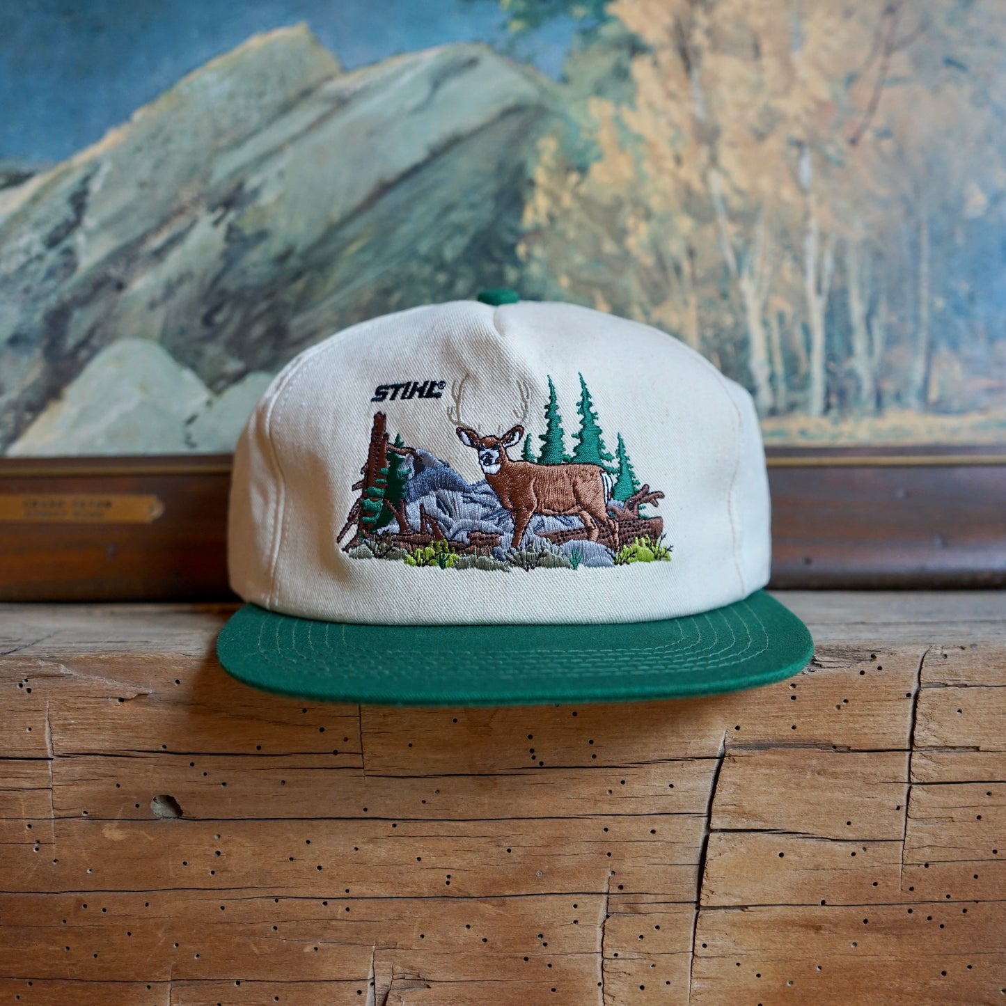 Vintage 1999 Embroidered Deer Stihl Hat