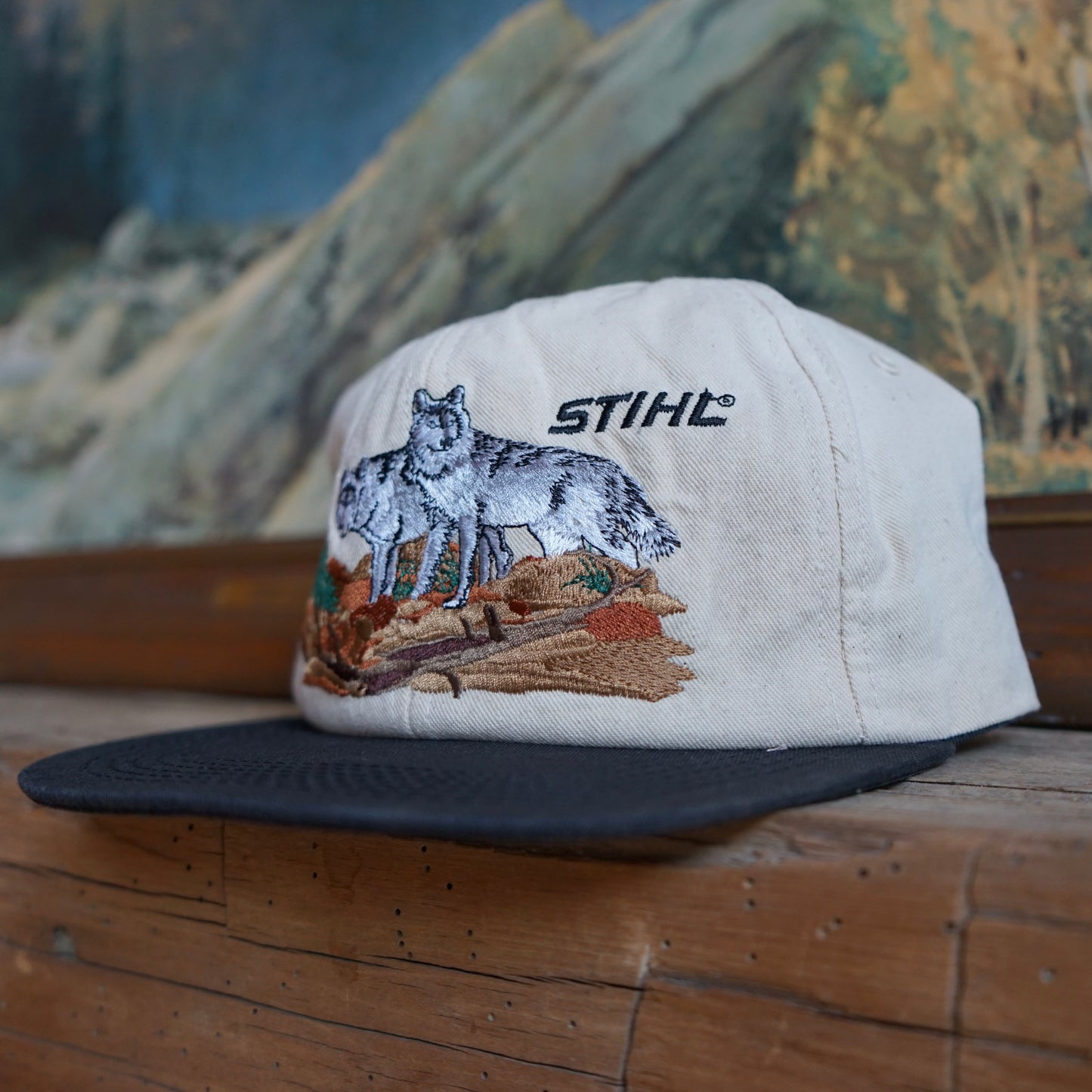 Vintage 2000 Wolf Stihl Hat