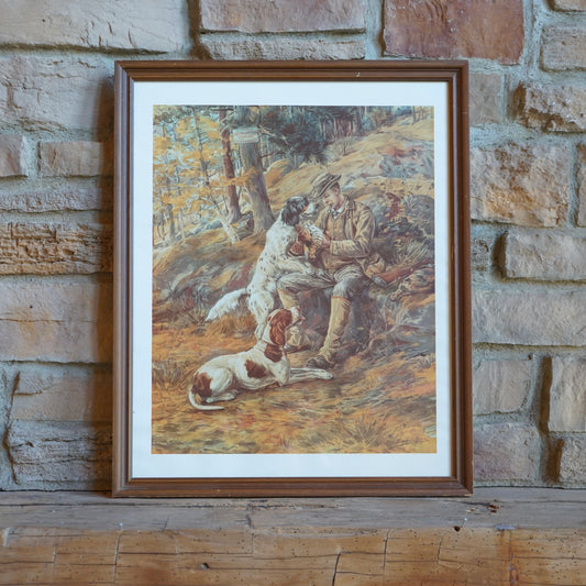 Vintage Edmund Henry Osthaus "After the Hunt" Painting Print