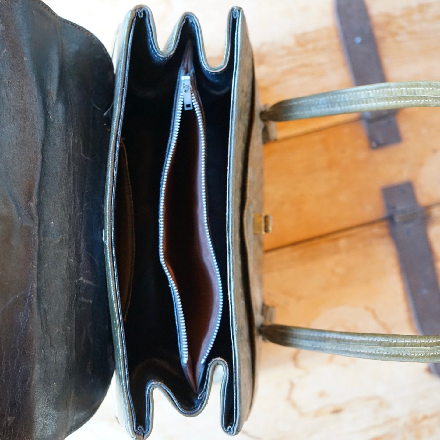 Vintage Western Tooled Leather Purse